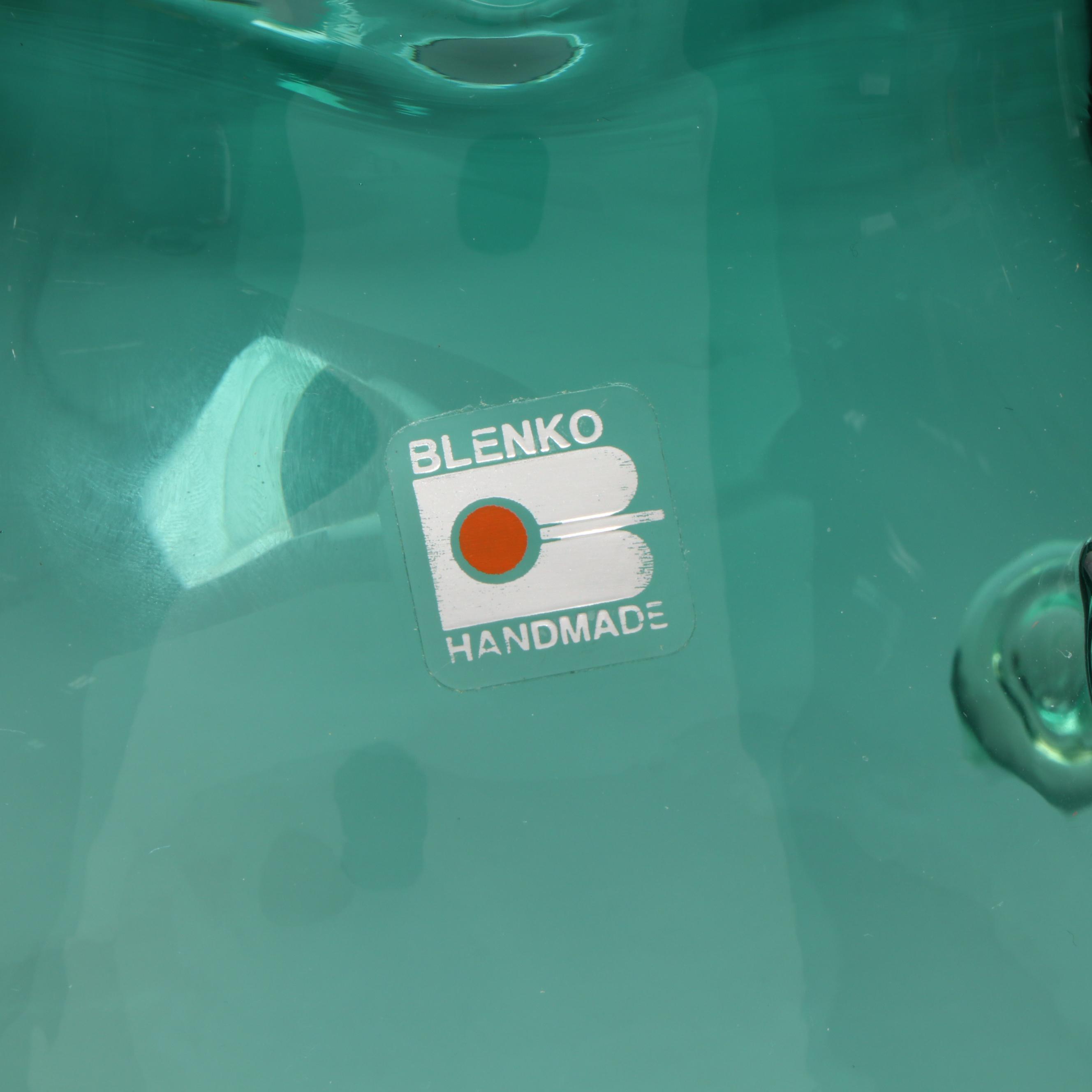 Blenko Art Glass Fish Vase, 1982-1999