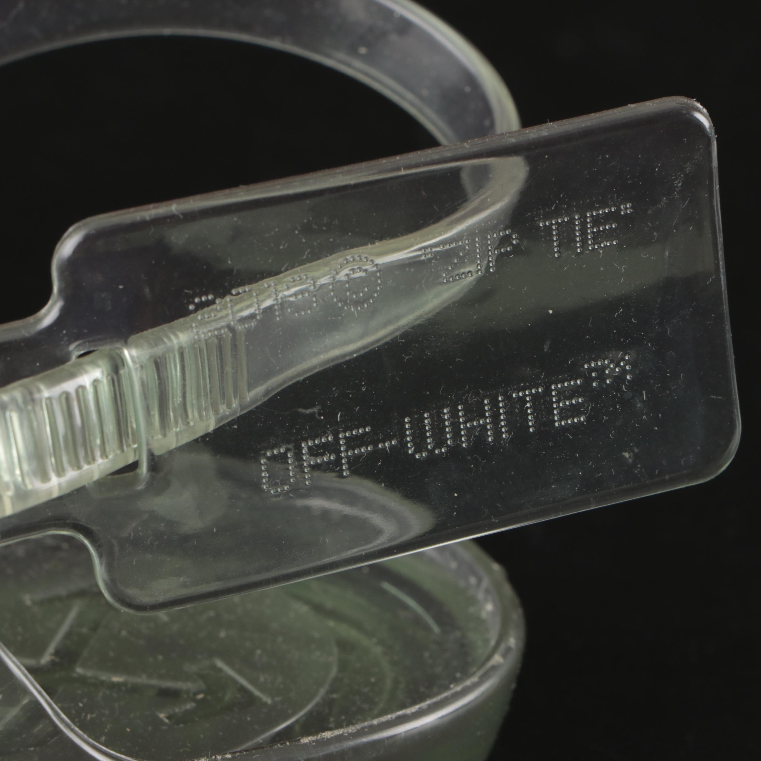Off-White™ "Zip-Tie" Jelly Sandals in Transparent Light Blue Rubber, With Box