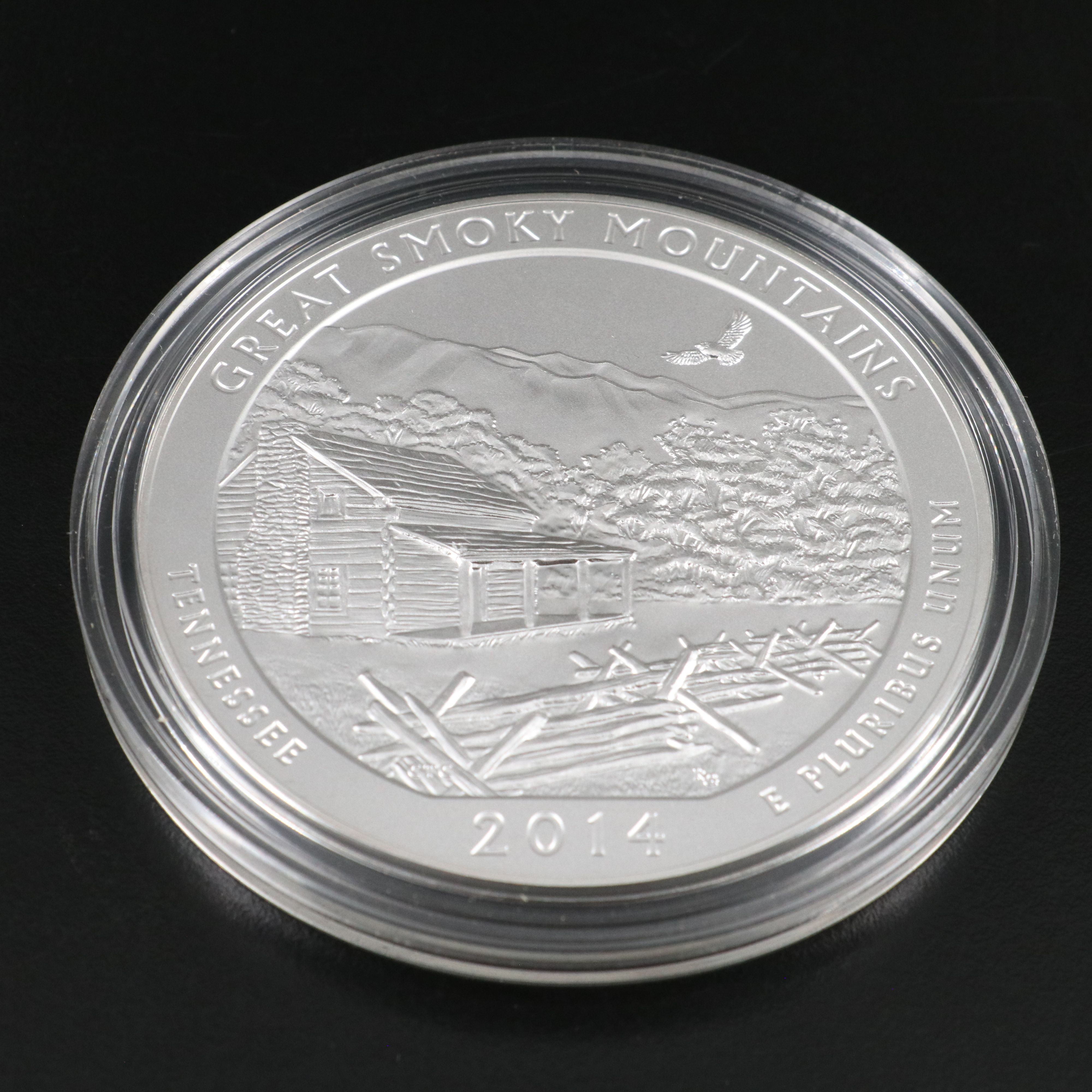 2014 America the Beautiful 5-Oz. Fine Silver Quarter, Great Smoky Mountains
