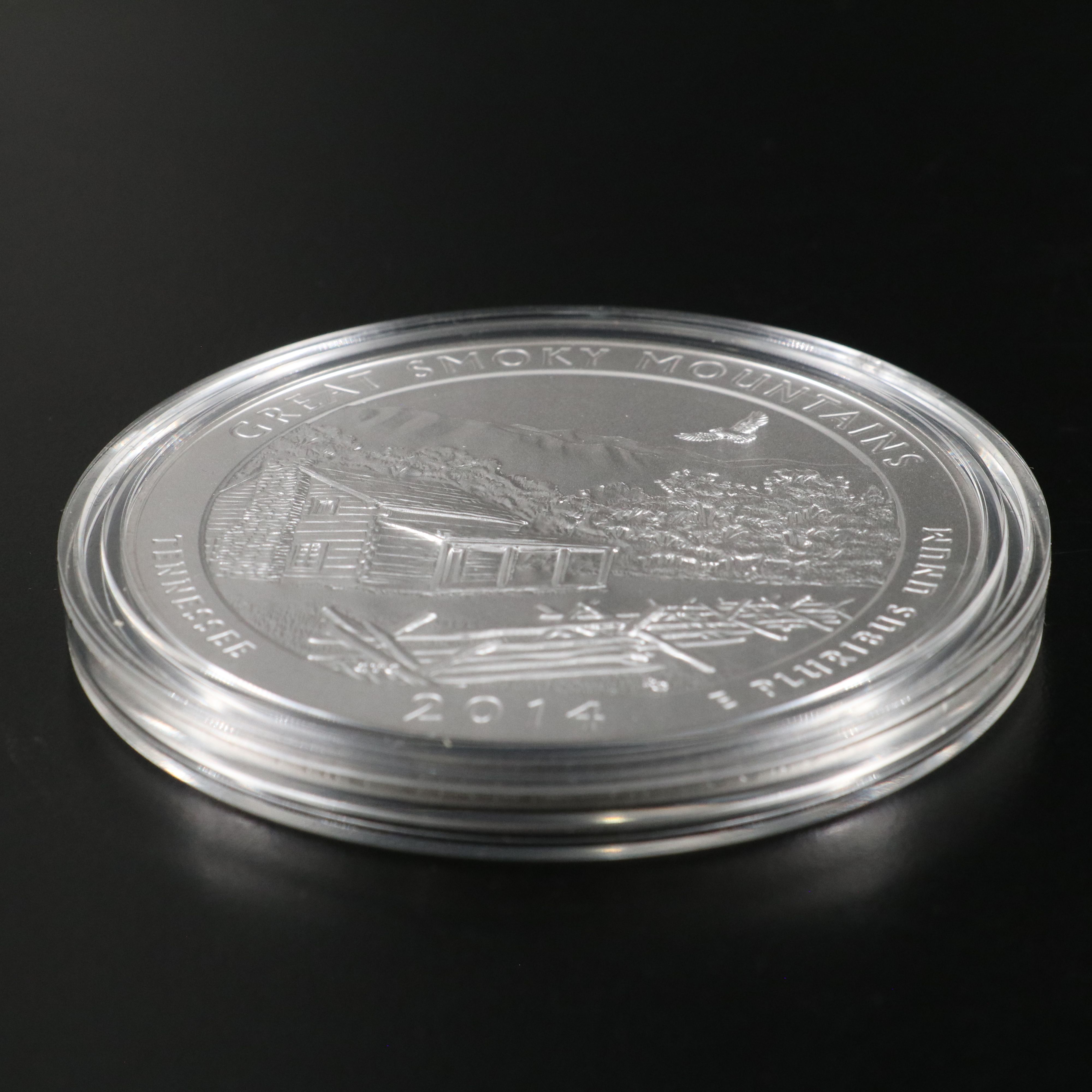 2014 America the Beautiful 5-Oz. Fine Silver Quarter, Great Smoky Mountains