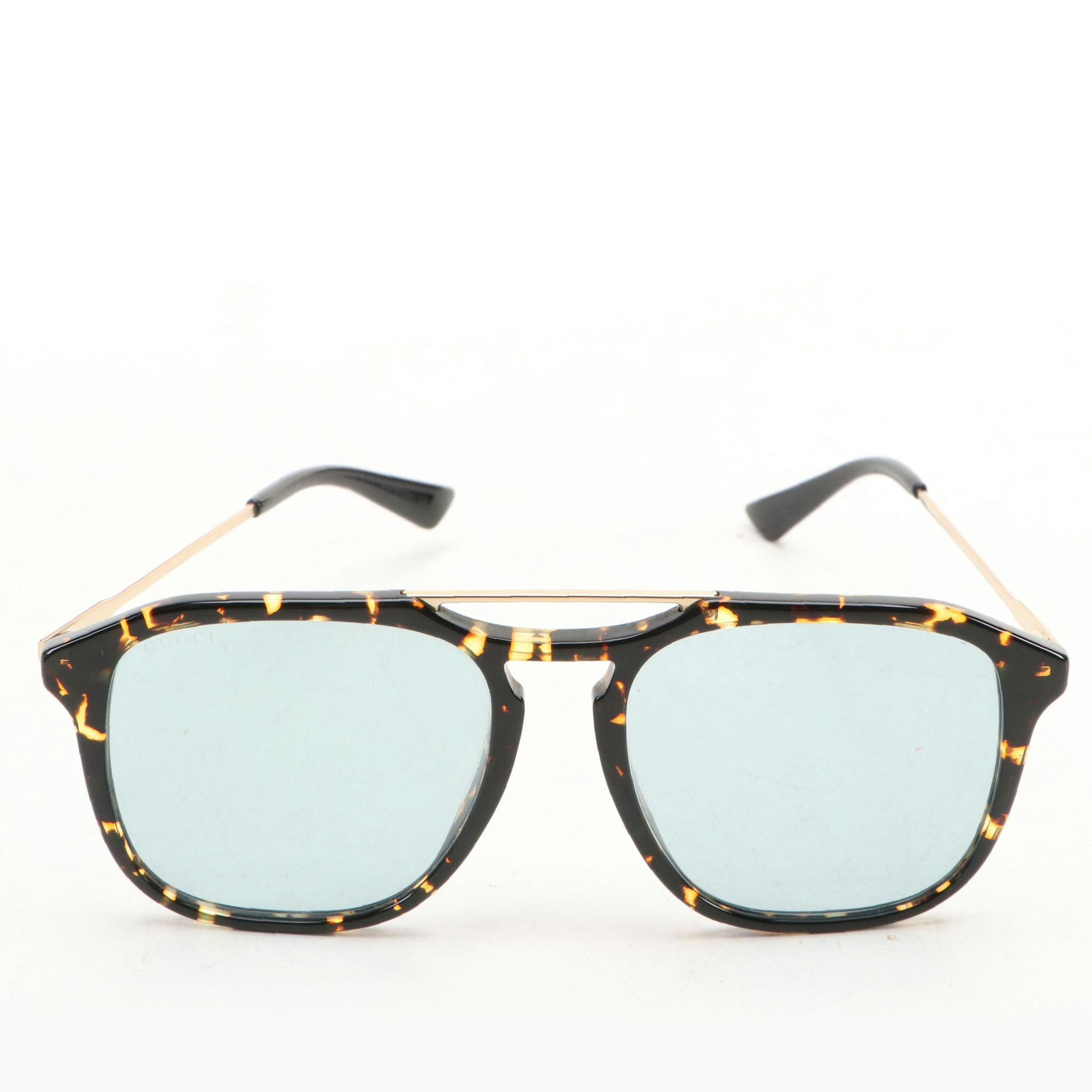 Gucci GG0321S Square Brown Havana Sunglasses with Case