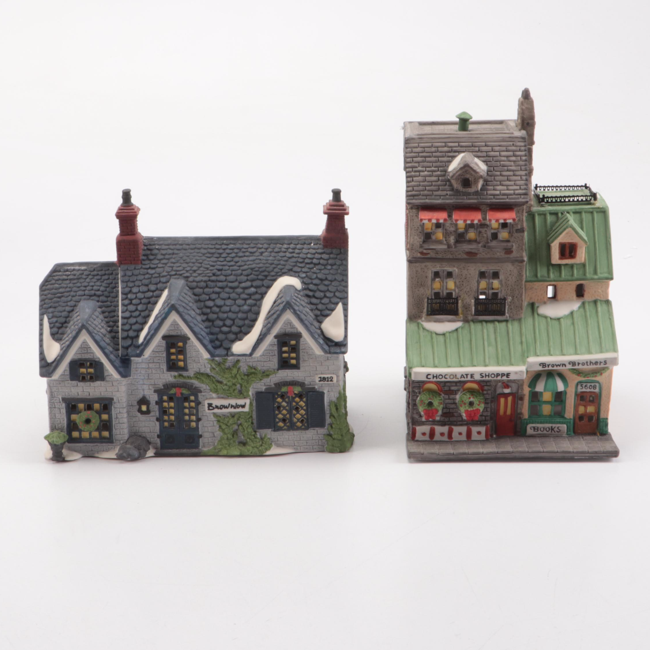 Dept. 56 Heritage Village Illuminated Porcelain Christmas Décor