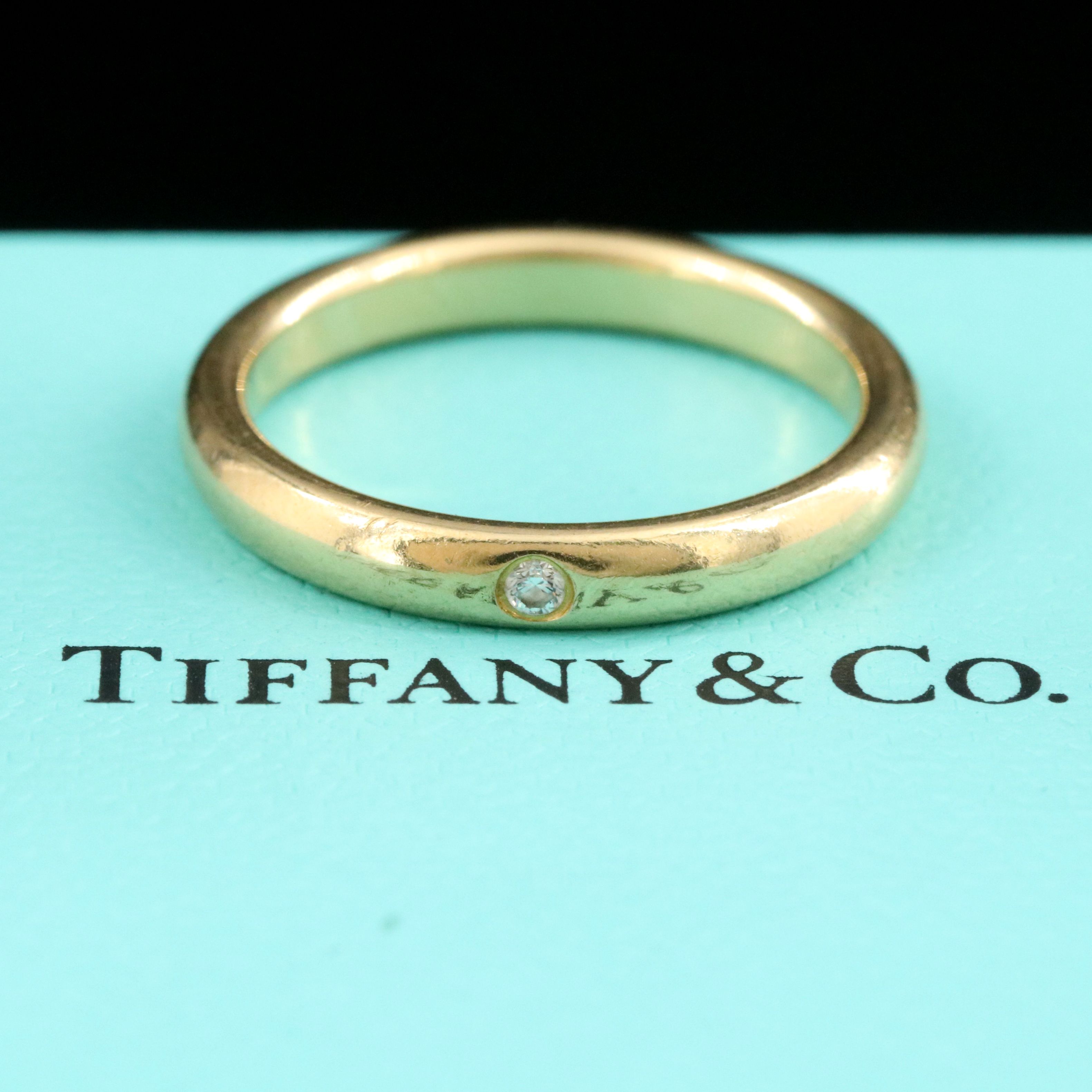 Elsa Peretti for Tiffany & Co. 18K Ring with Diamond Accent