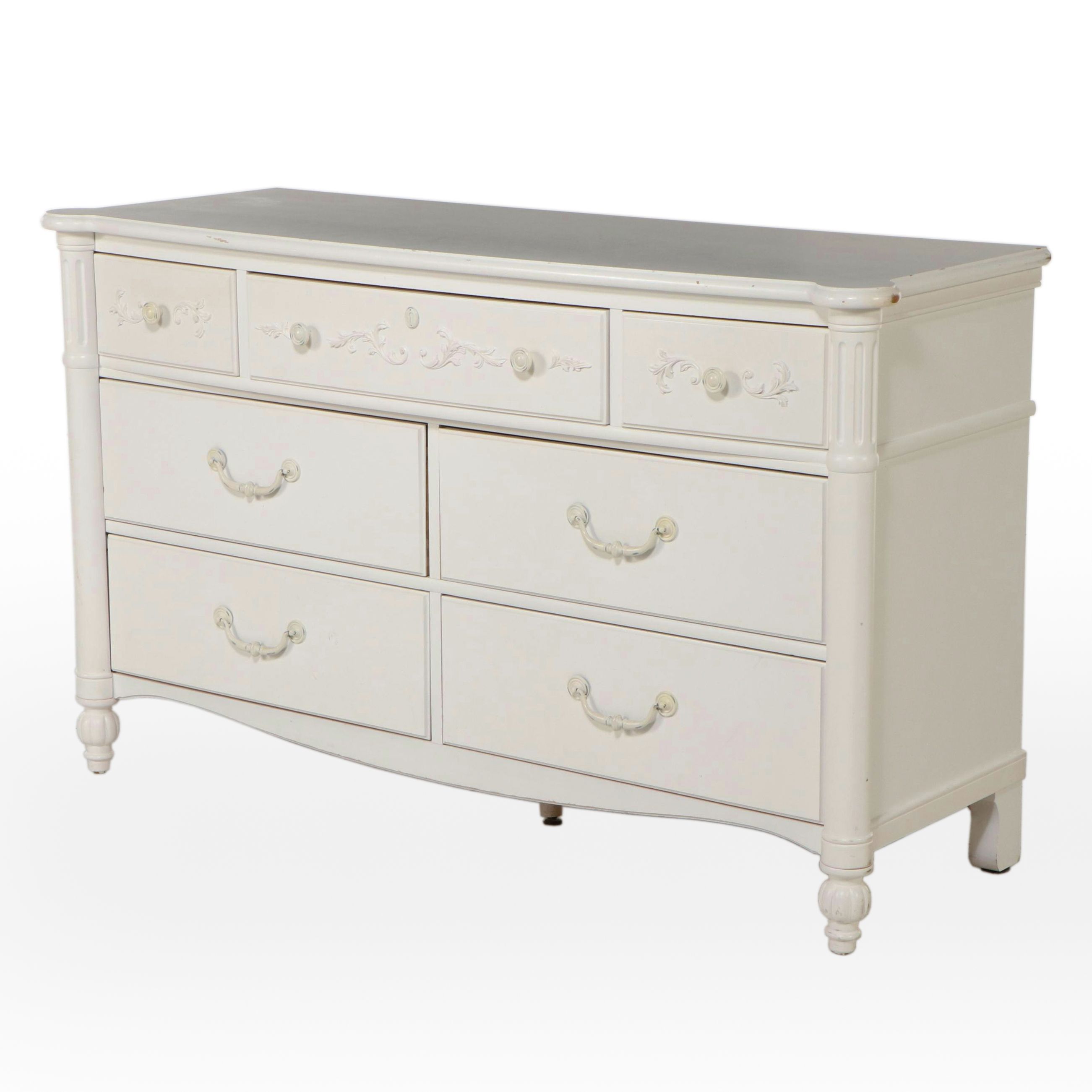 Young America by Stanley Furniture White-Painted Wood Chest of Drawers