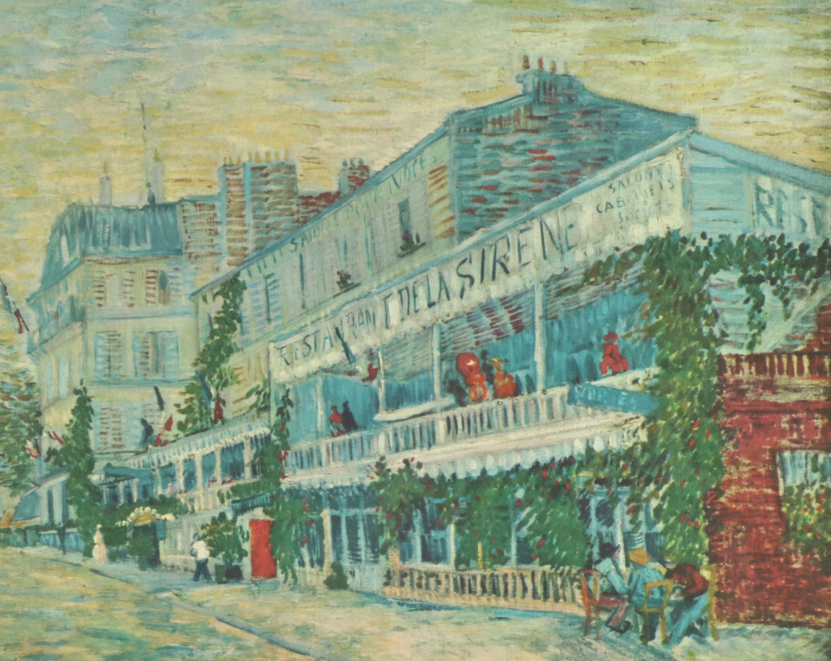 Offset Lithograph After Vincent Van Gogh "Le Restaurant de la Sirène à Asnières"