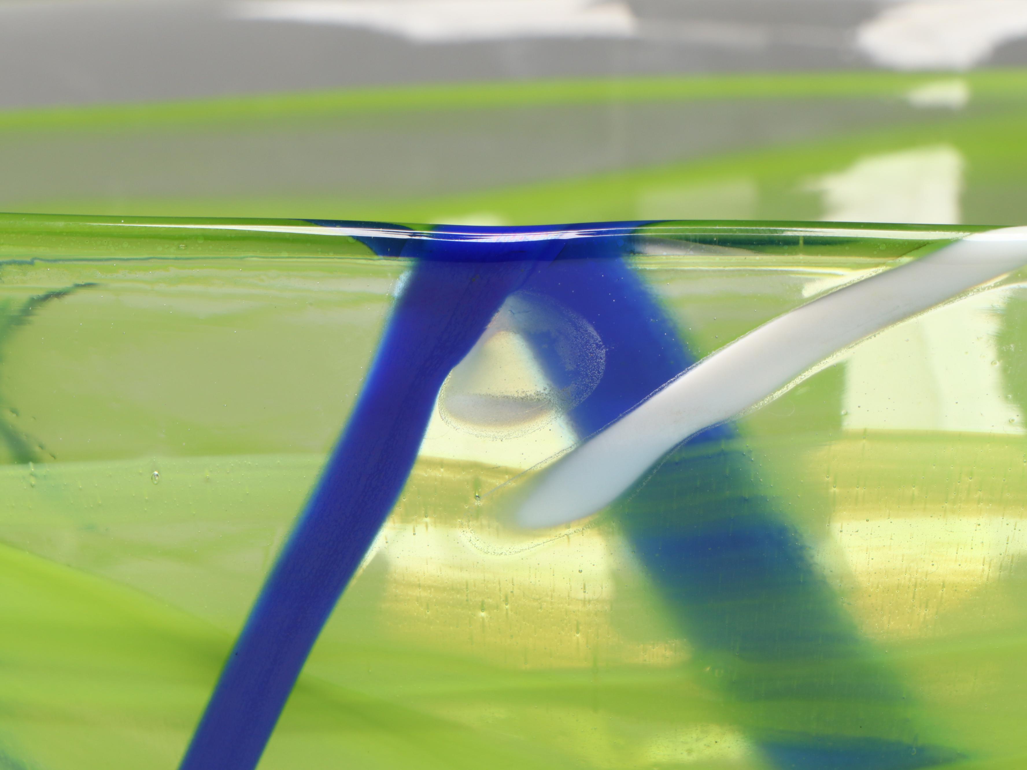 Anna Ehrner for Kosta Boda "Contrast" Multicolor Art Glass Bowl