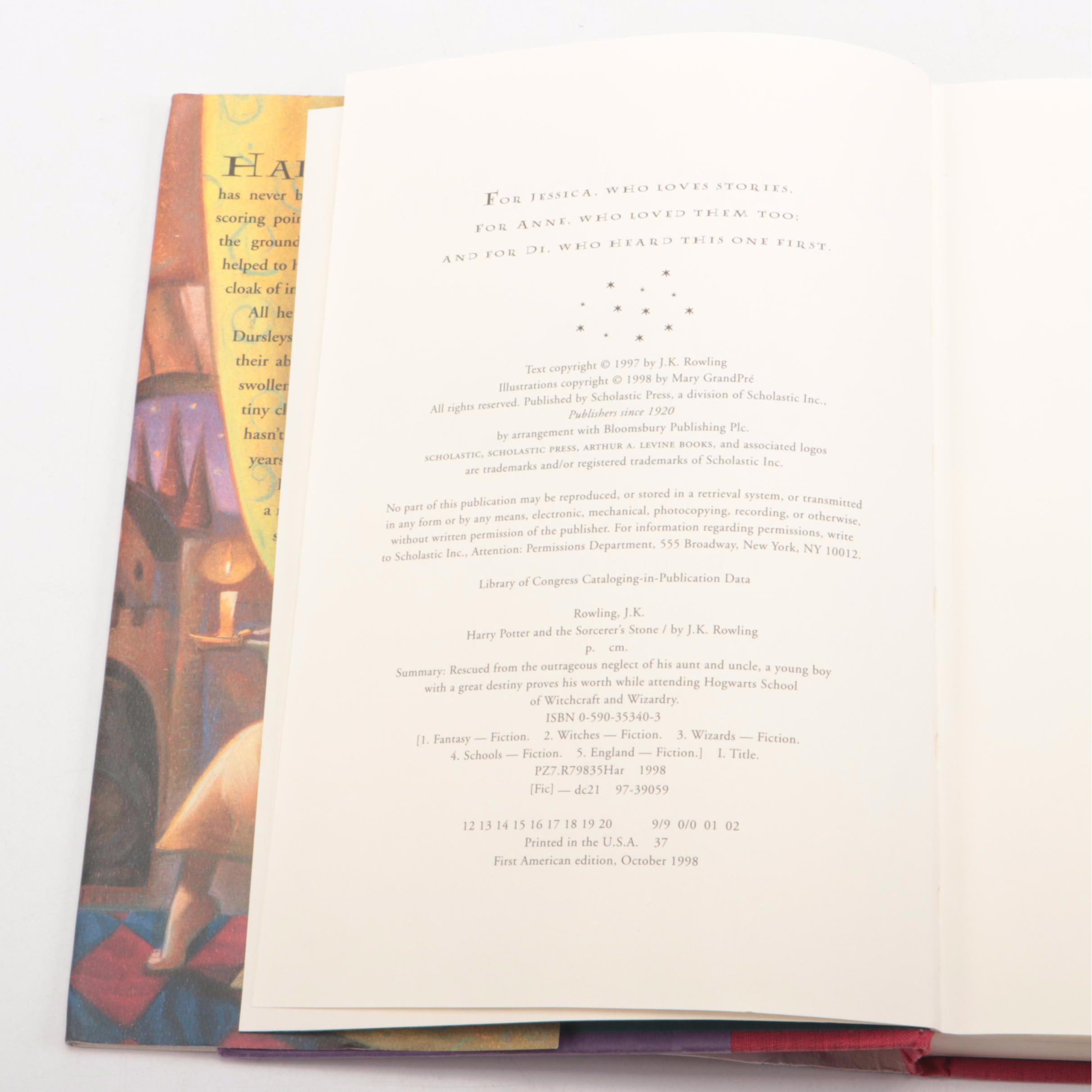 First American Edition "Harry Potter" Complete Series by J. K. Rowling
