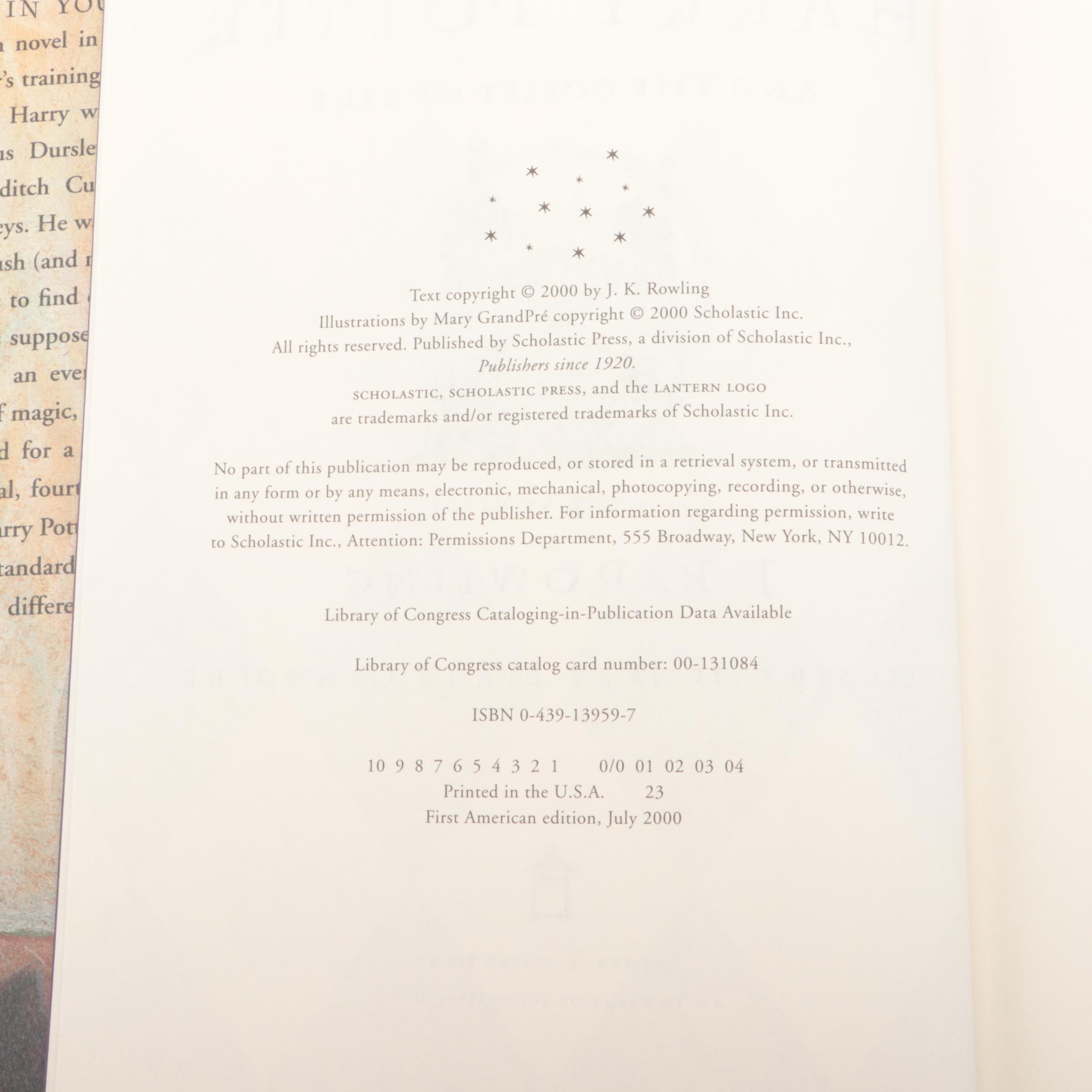 First American Edition "Harry Potter" Complete Series by J. K. Rowling