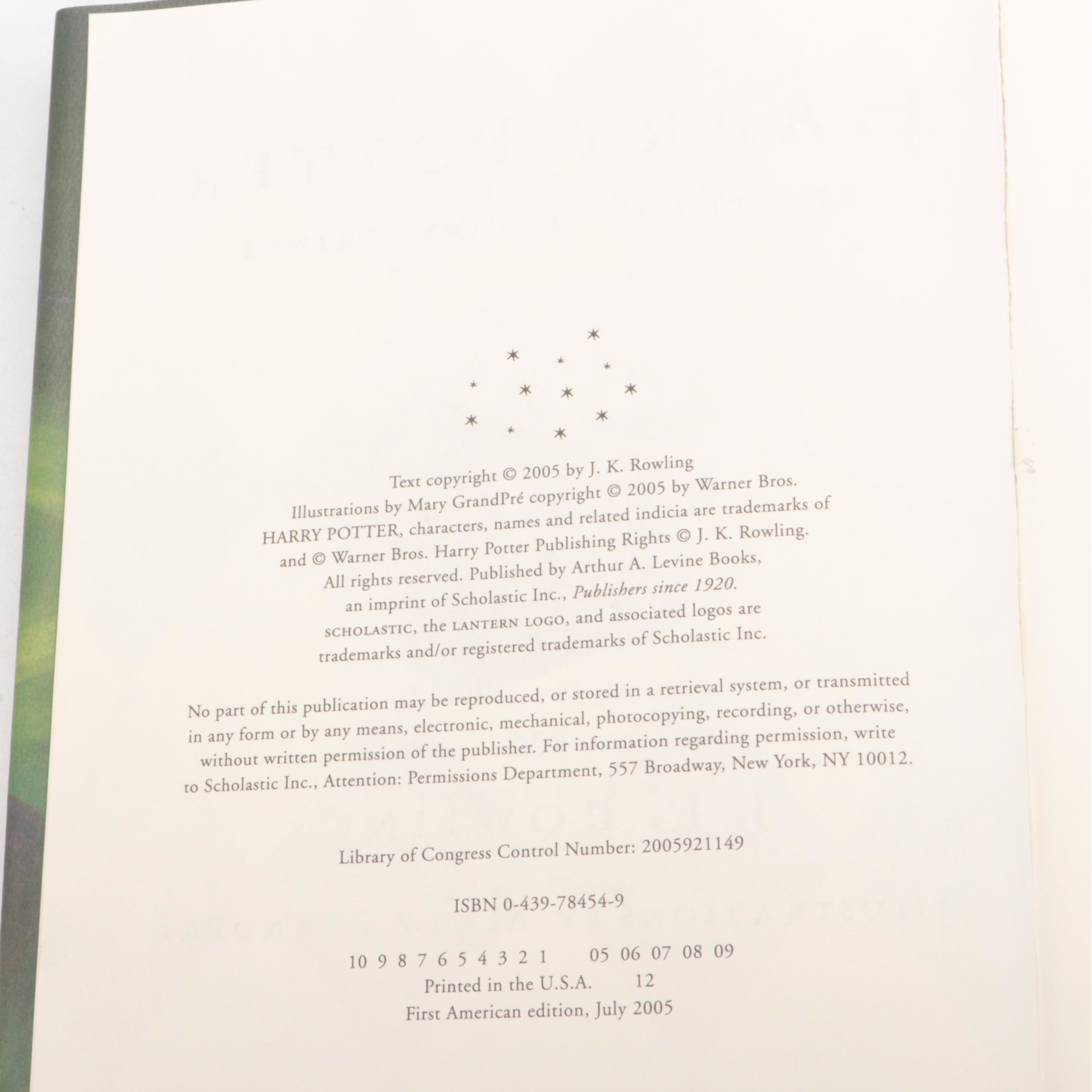 First American Edition "Harry Potter" Complete Series by J. K. Rowling