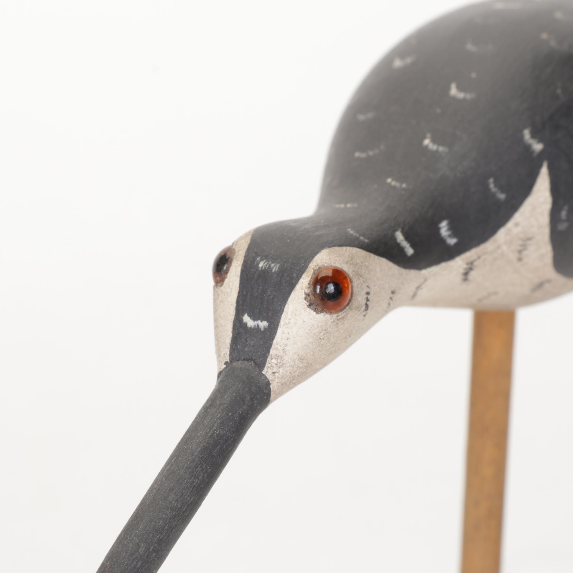 Timothy Stevens Hand-Carved Shorebird Figurines