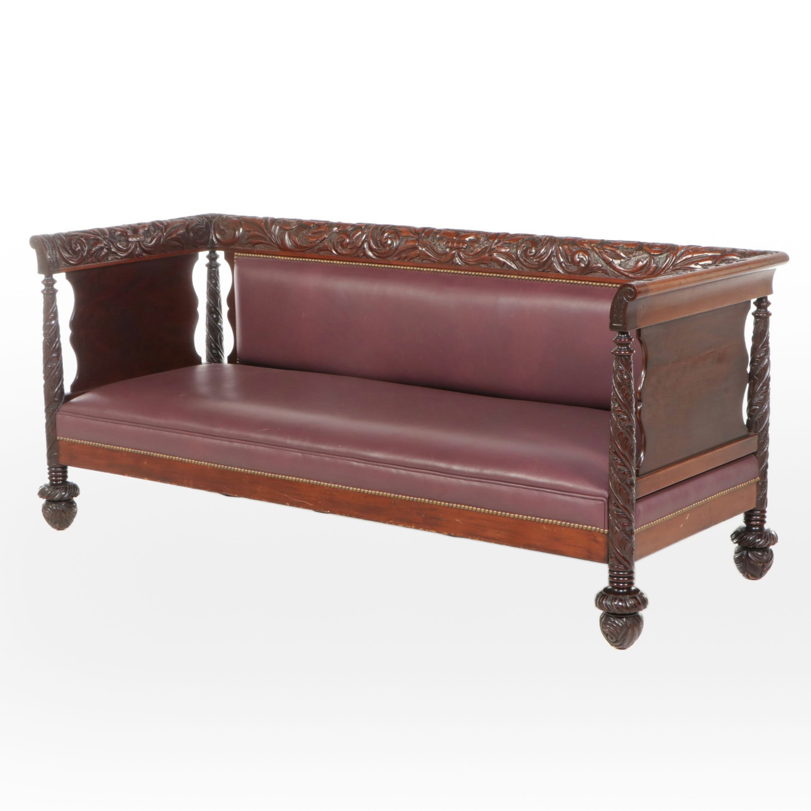 Federal Style Mahogany Sofa