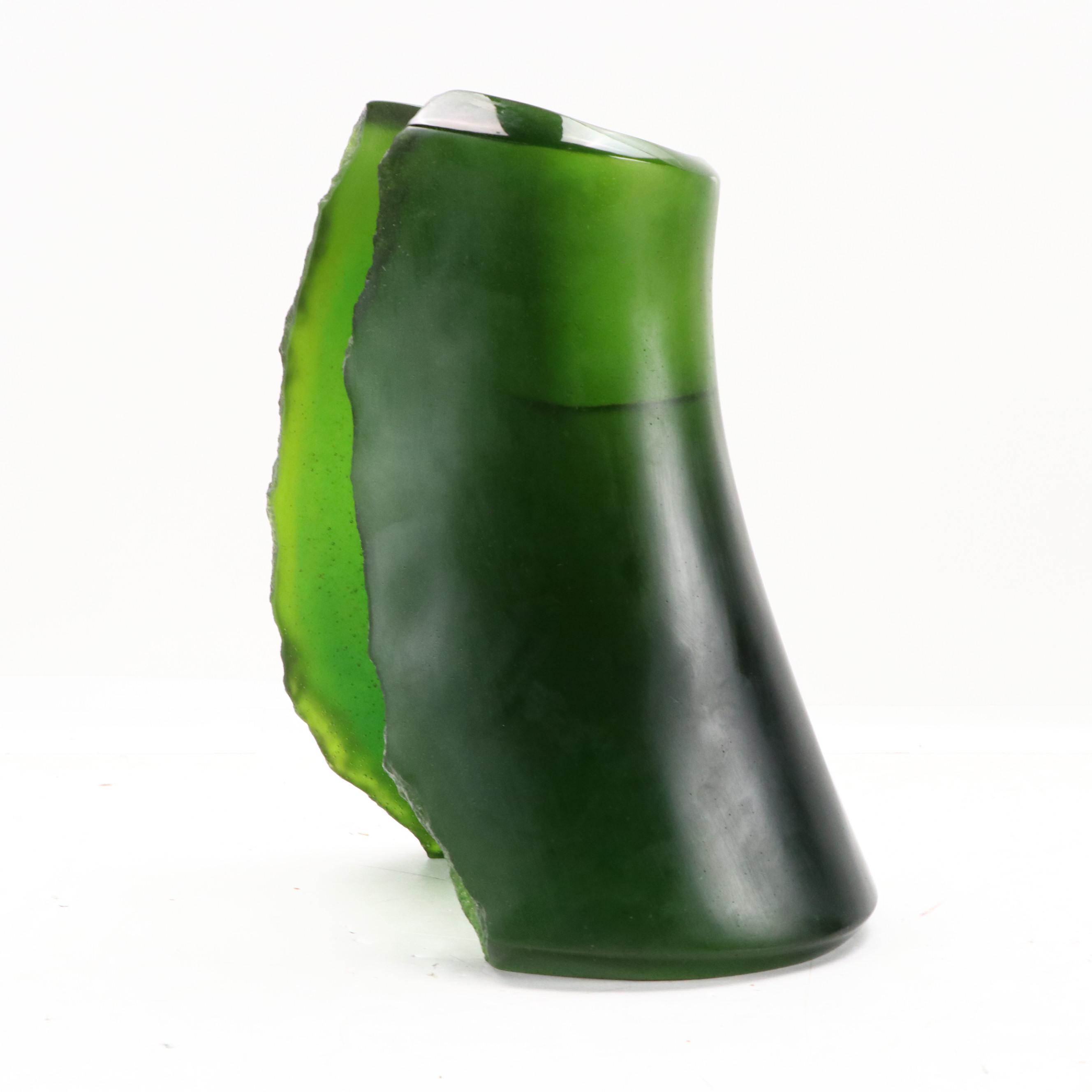 Daum France Pâte de Verre Abstract Sculpture