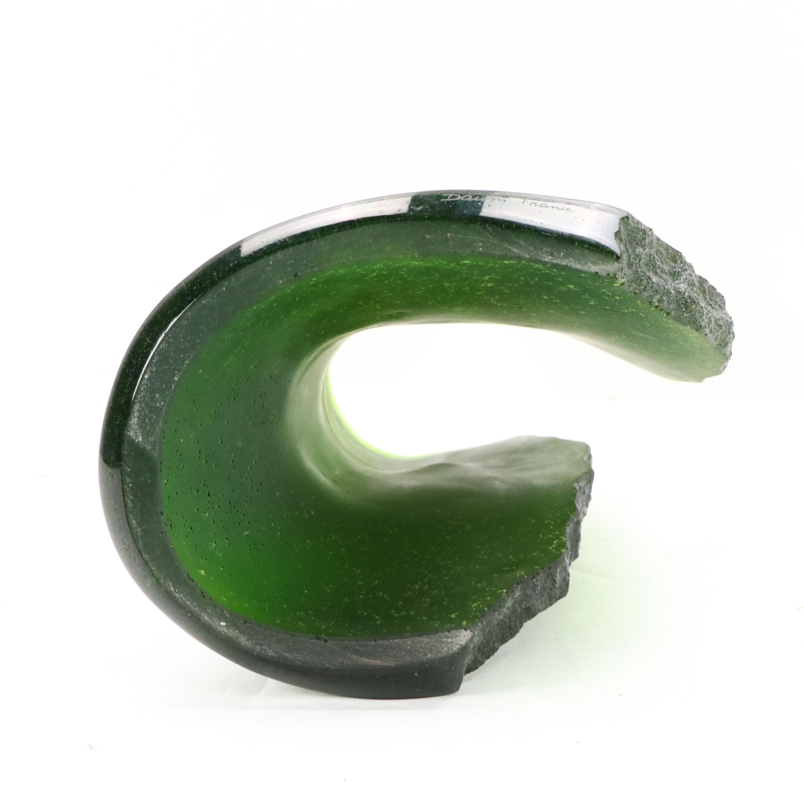 Daum France Pâte de Verre Abstract Sculpture