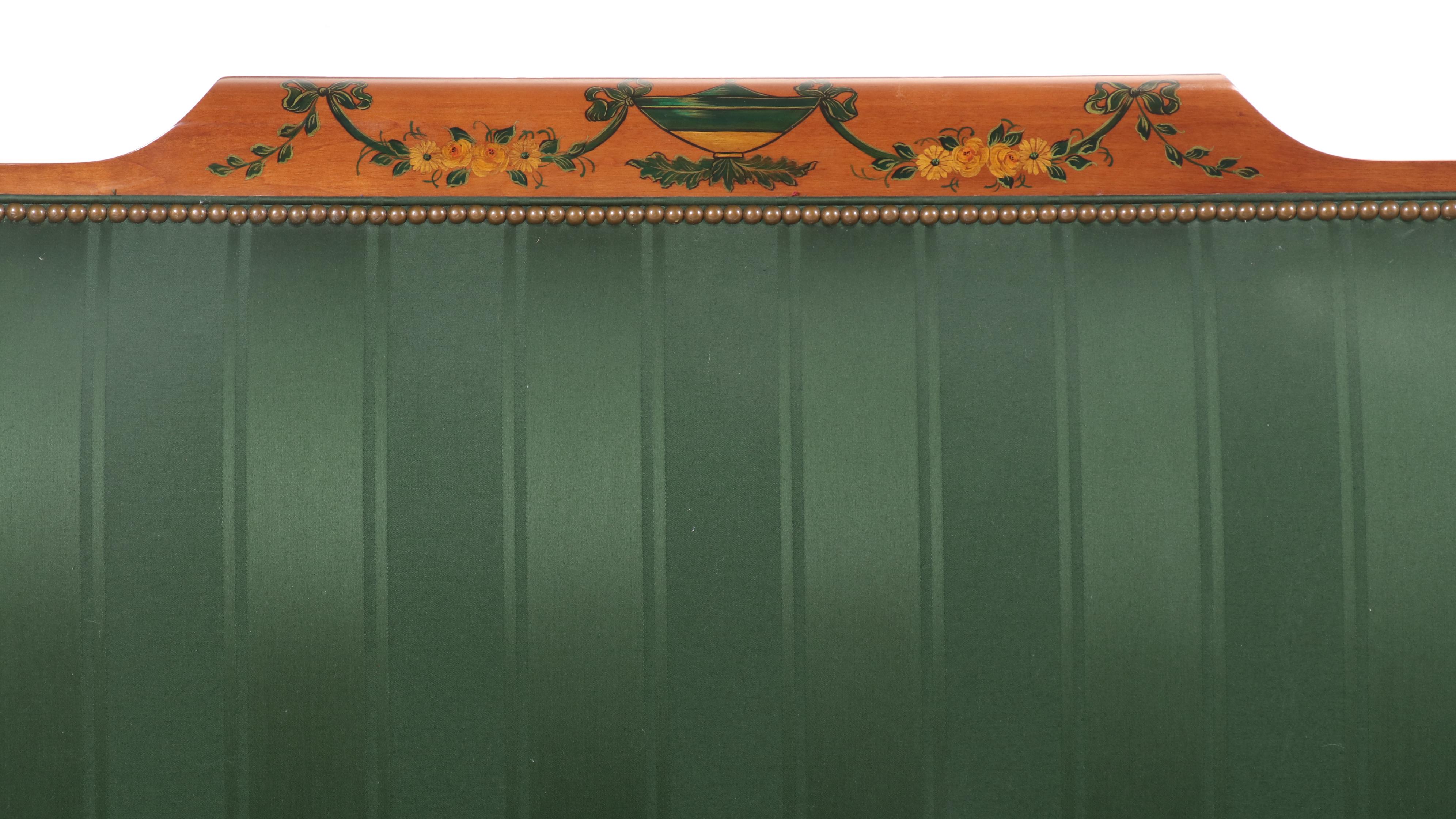 Southwood "Connoisseur" Adam Style Paint-Decorated Mahogany Settee