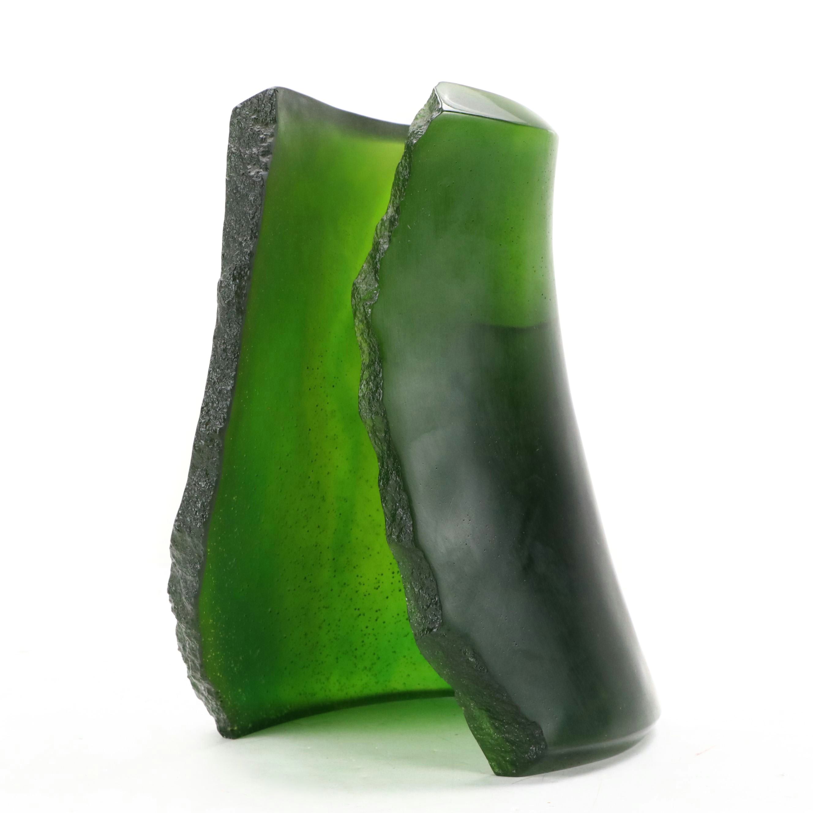 Daum France Pâte de Verre Abstract Sculpture