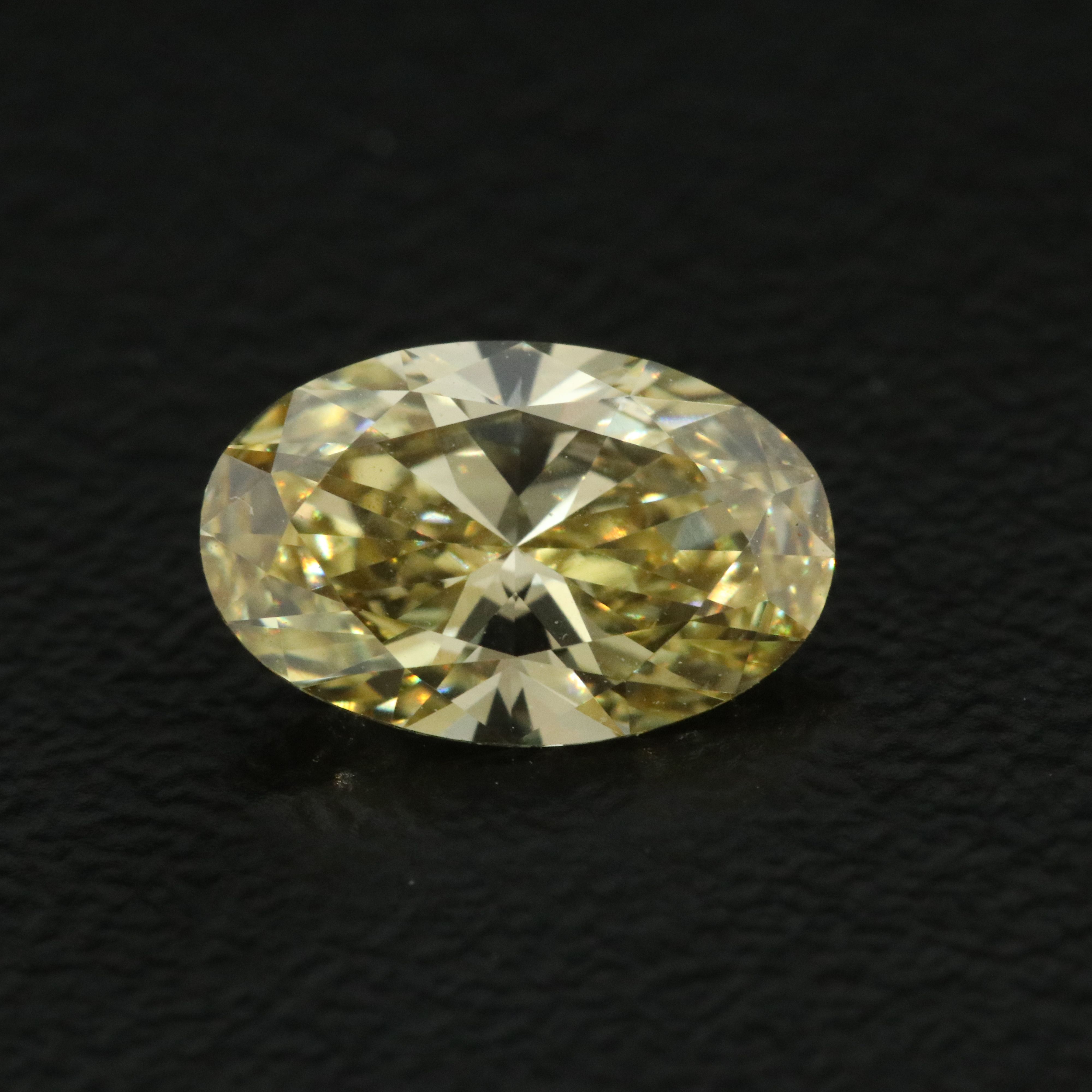 Loose 1.00 CT Lab Grown Fancy Yellow Diamond with IGI Report