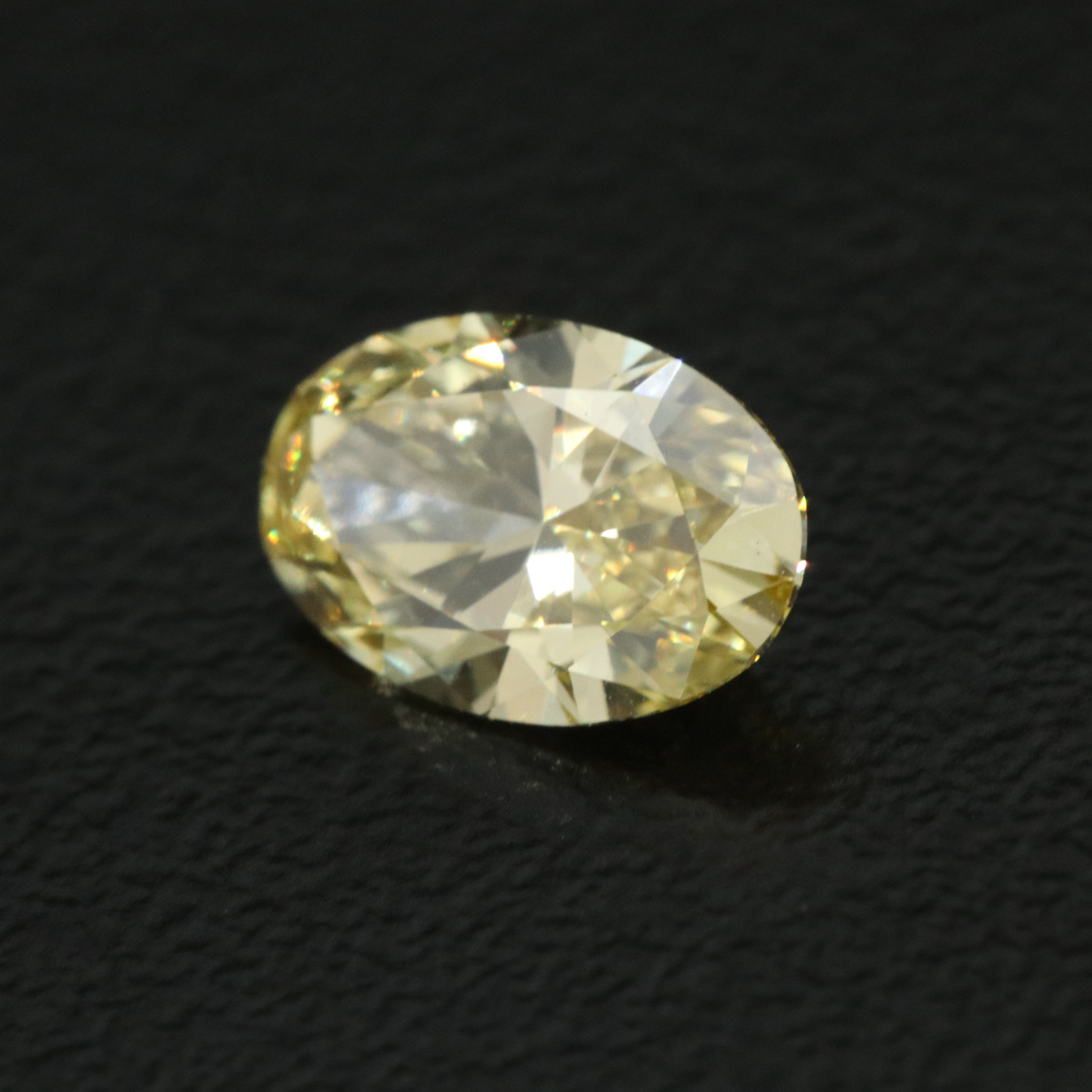 Loose 1.00 CT Lab Grown Fancy Yellow Diamond with IGI Report
