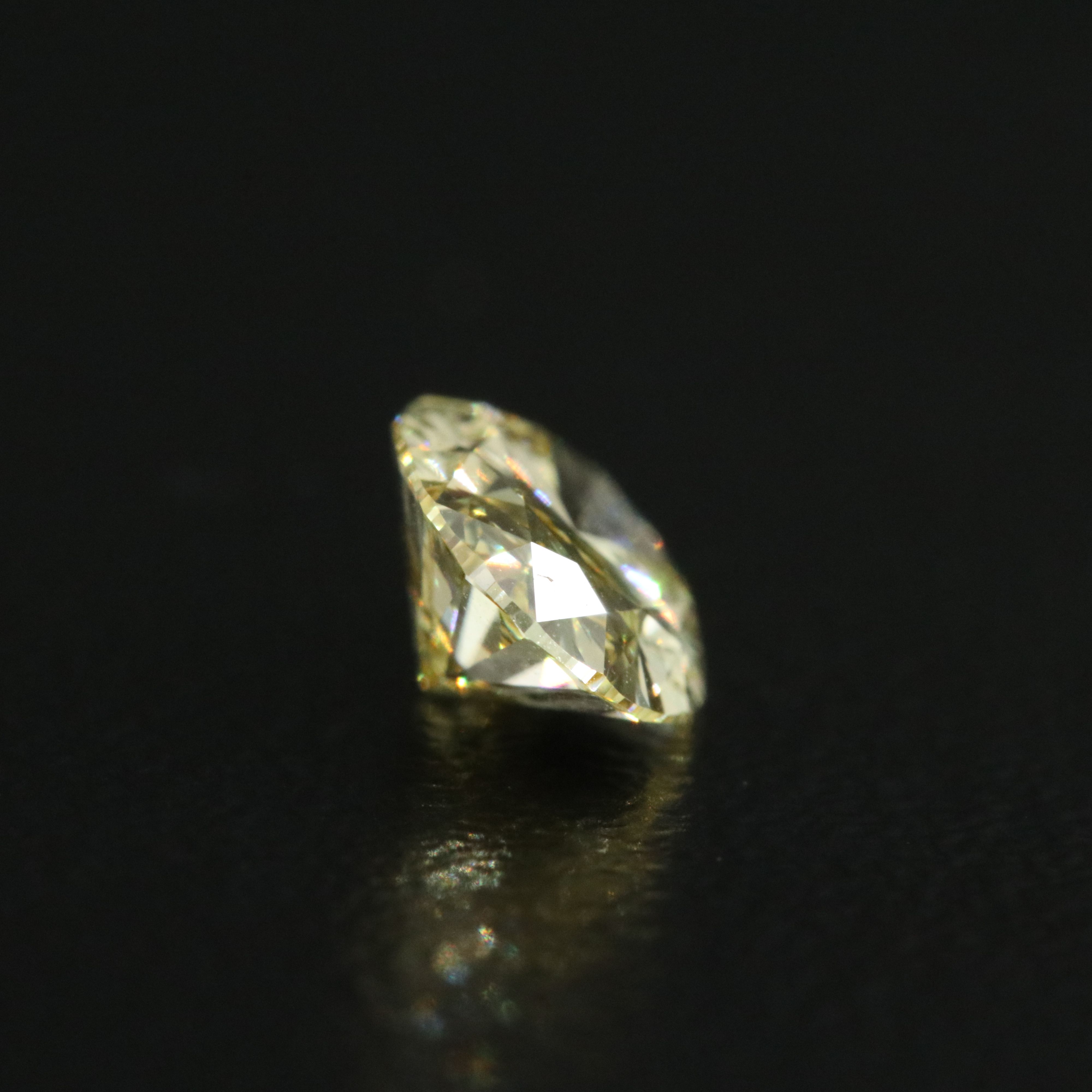 Loose 1.00 CT Lab Grown Fancy Yellow Diamond with IGI Report