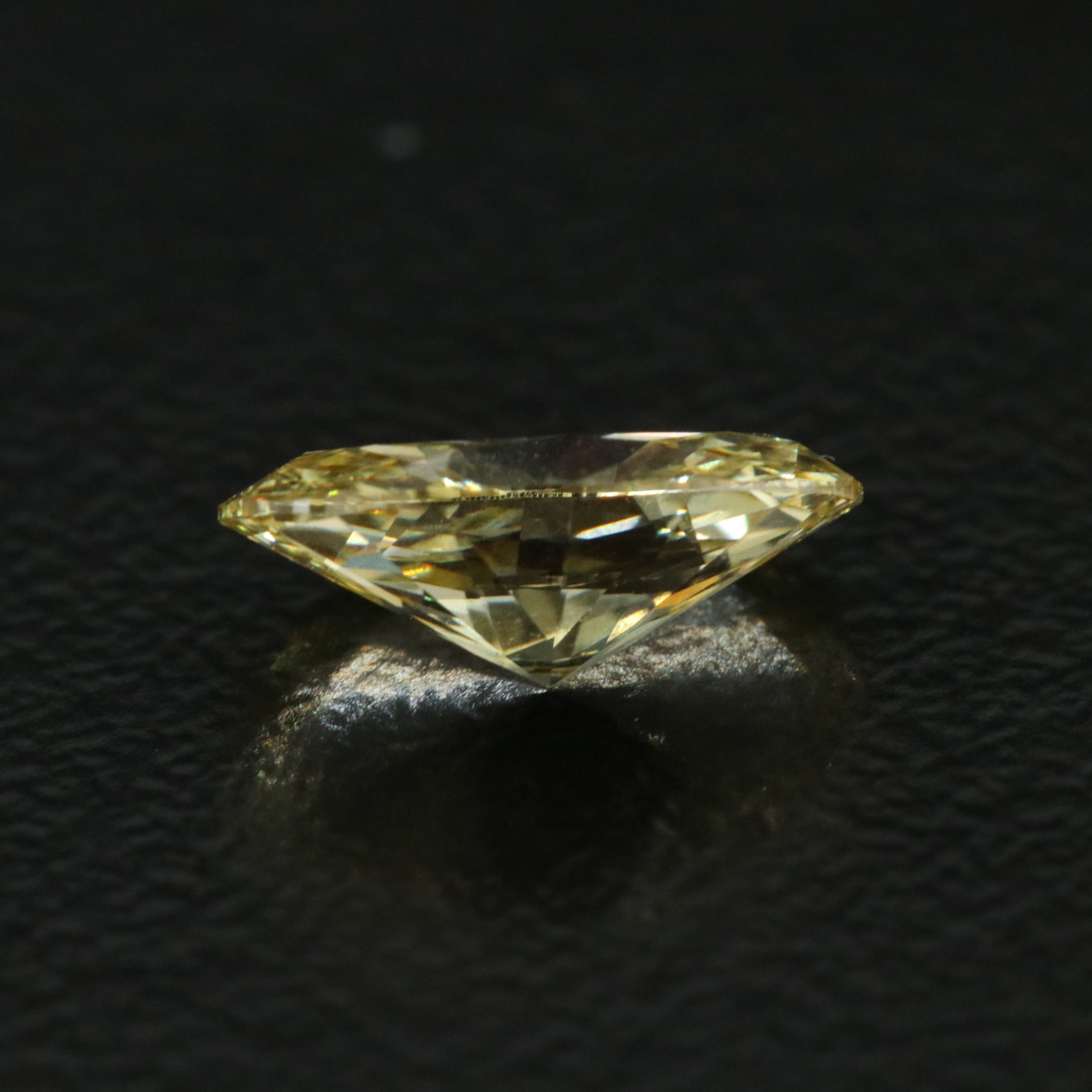 Loose 1.00 CT Lab Grown Fancy Yellow Diamond with IGI Report