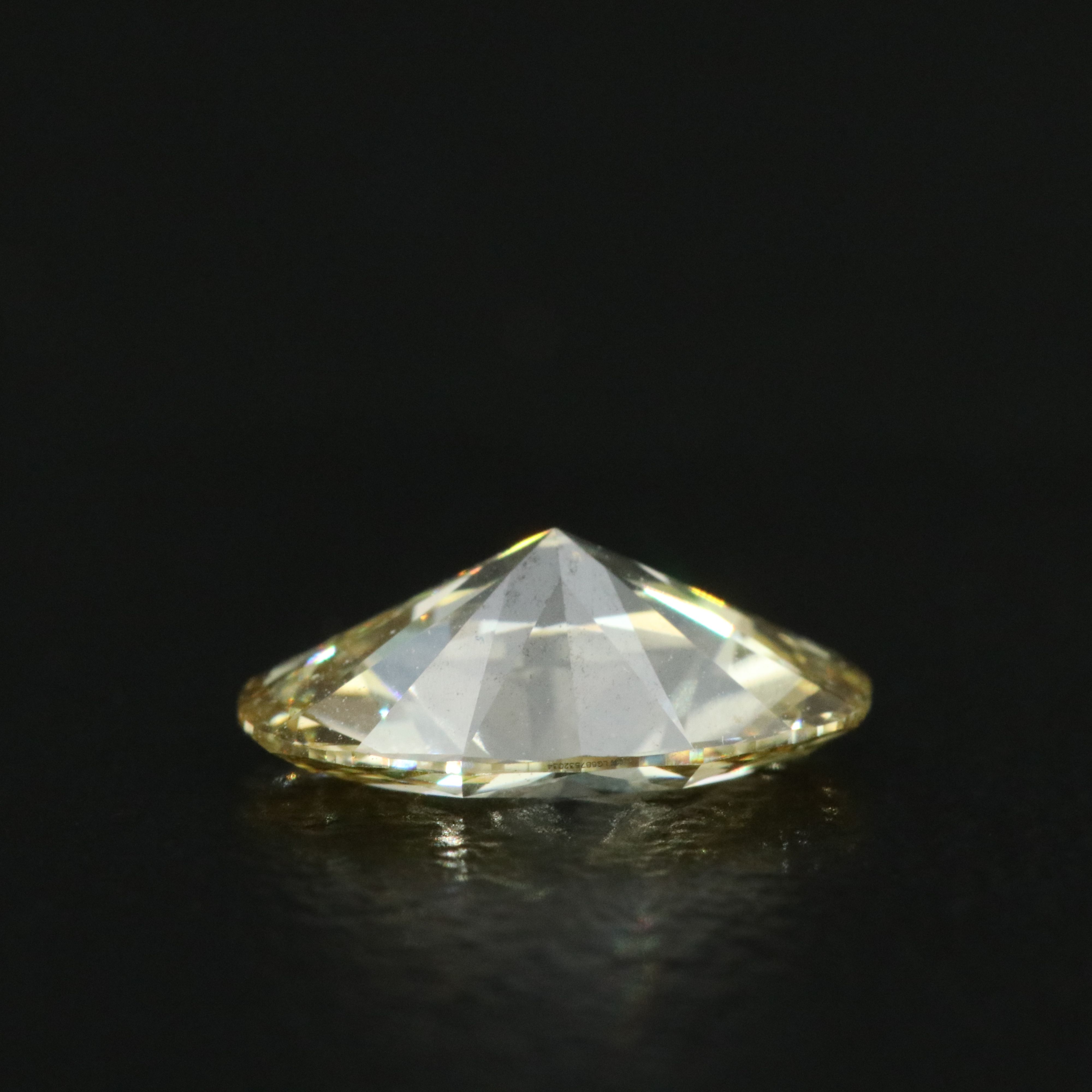 Loose 1.00 CT Lab Grown Fancy Yellow Diamond with IGI Report
