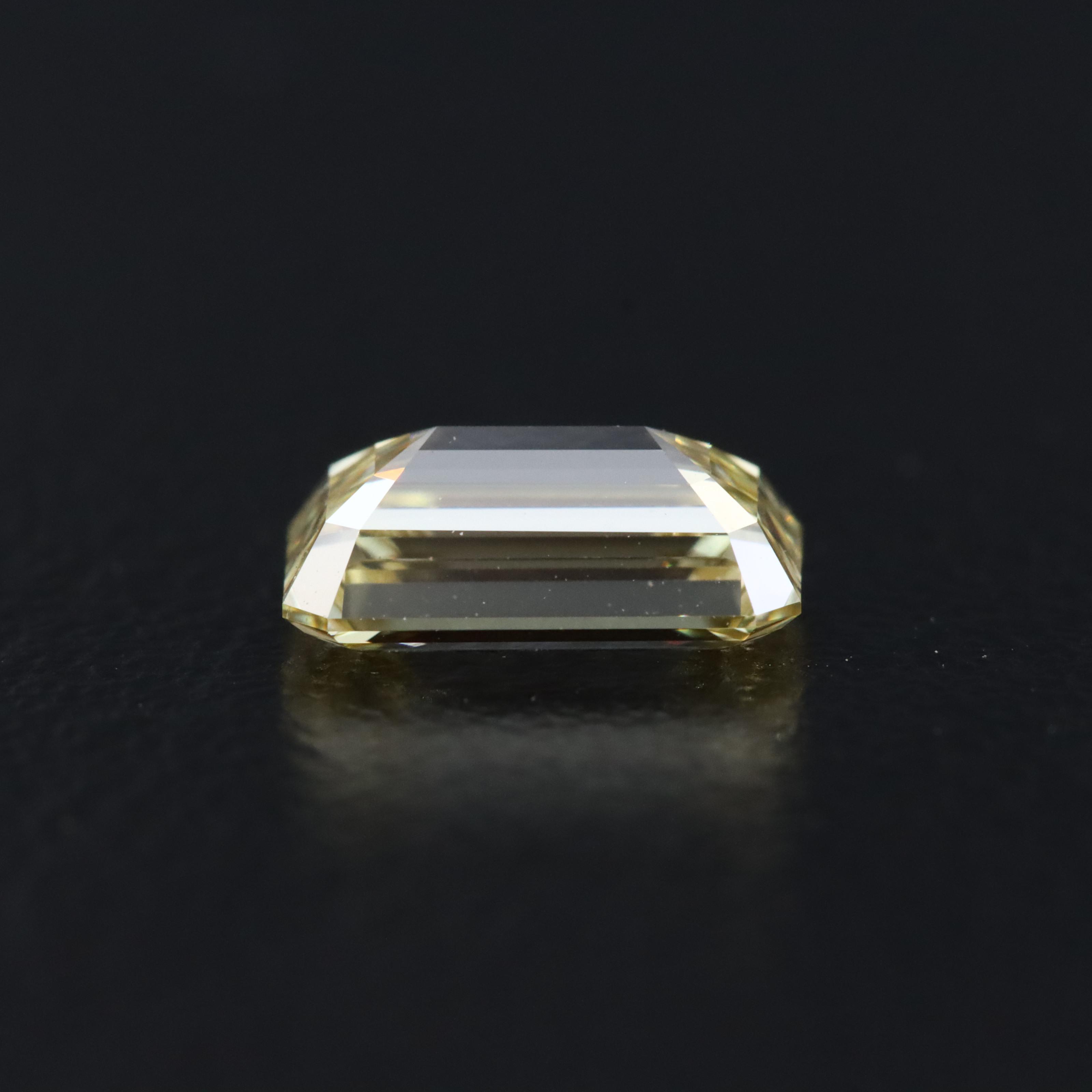 Loose 1.00 CT Lab Grown Fancy Yellow Diamond with IGI Report