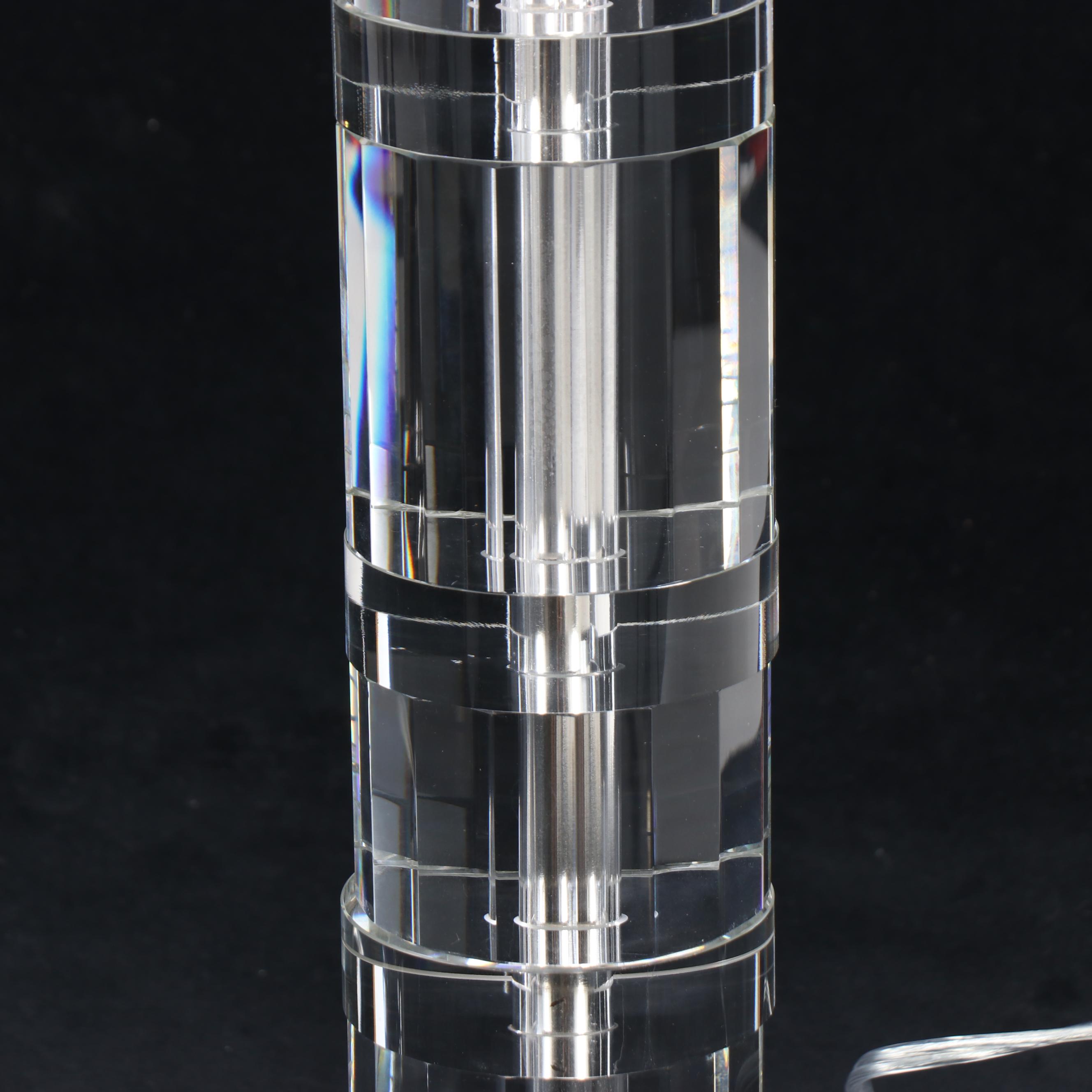 Ralph Lauren "Farrah" Crystal Glass Table Lamps