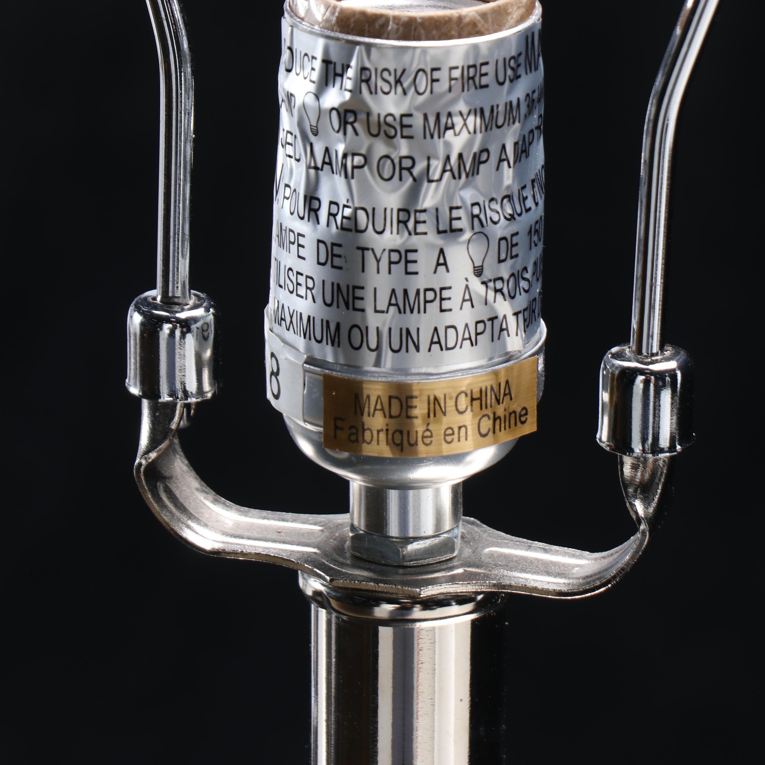 Ralph Lauren "Farrah" Crystal Glass Table Lamps