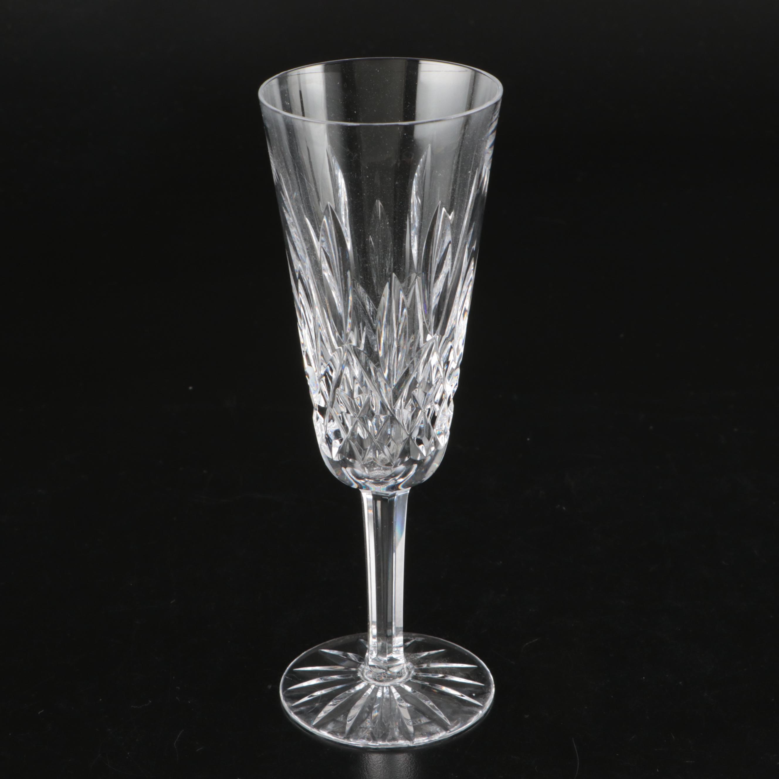 Waterford Crystal "Lismore" Fluted Champagne Glasses