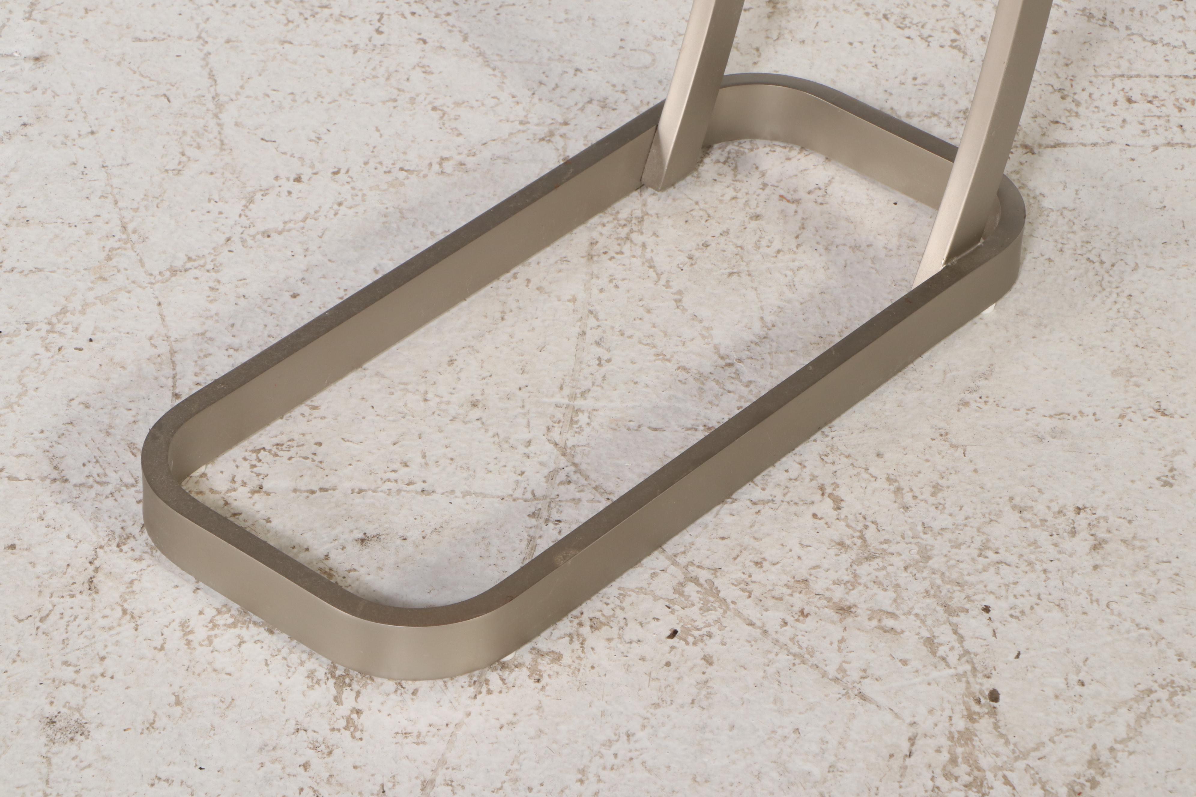 Ethan Allen Postmodernist Style Wood and Metal Accent Table