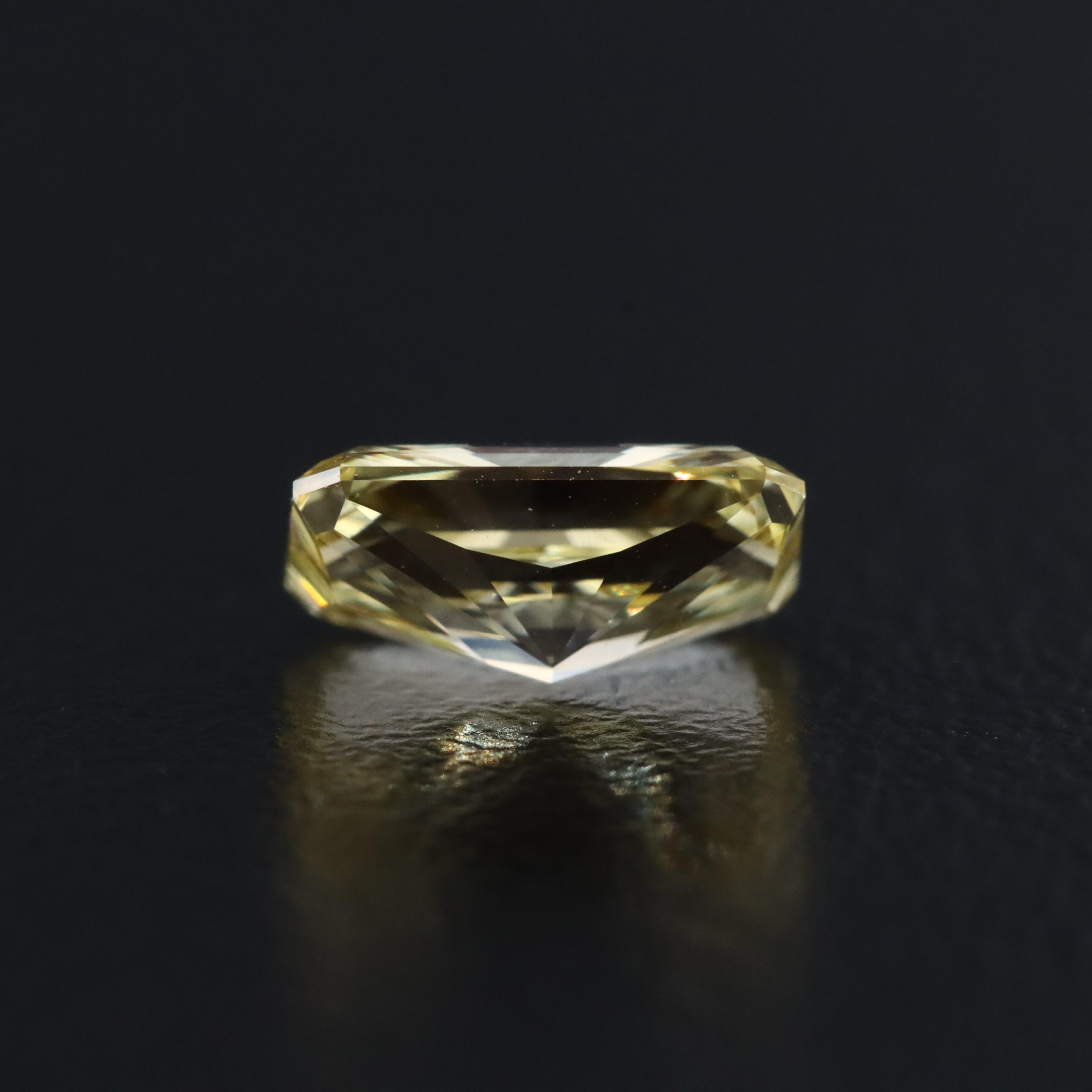 Loose 1.00 CT Lab Grown Fancy Yellow Diamond with IGI Report