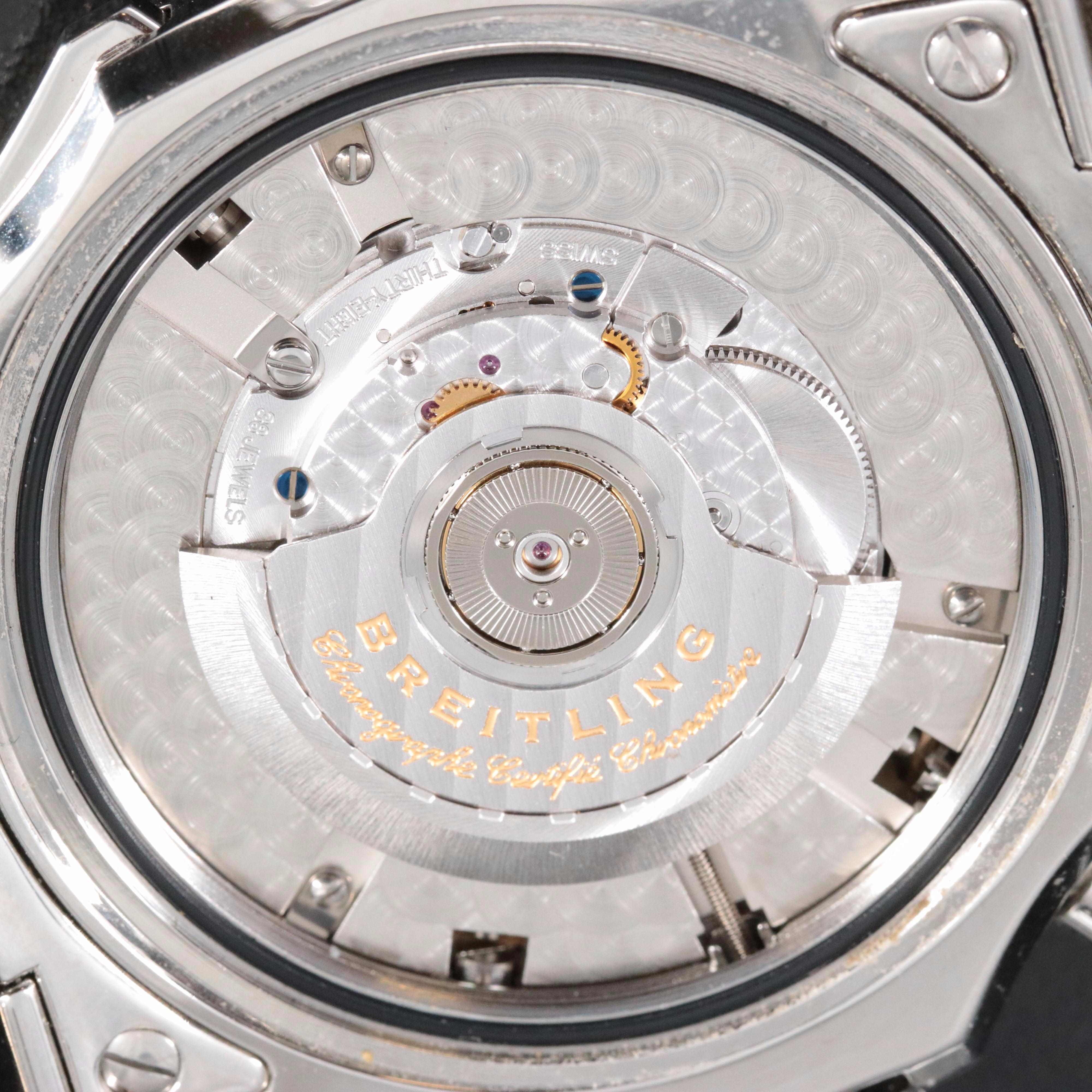 Breitling Bentley GMT Chronograph A47362 Black 49mm Steel Automatic Watch