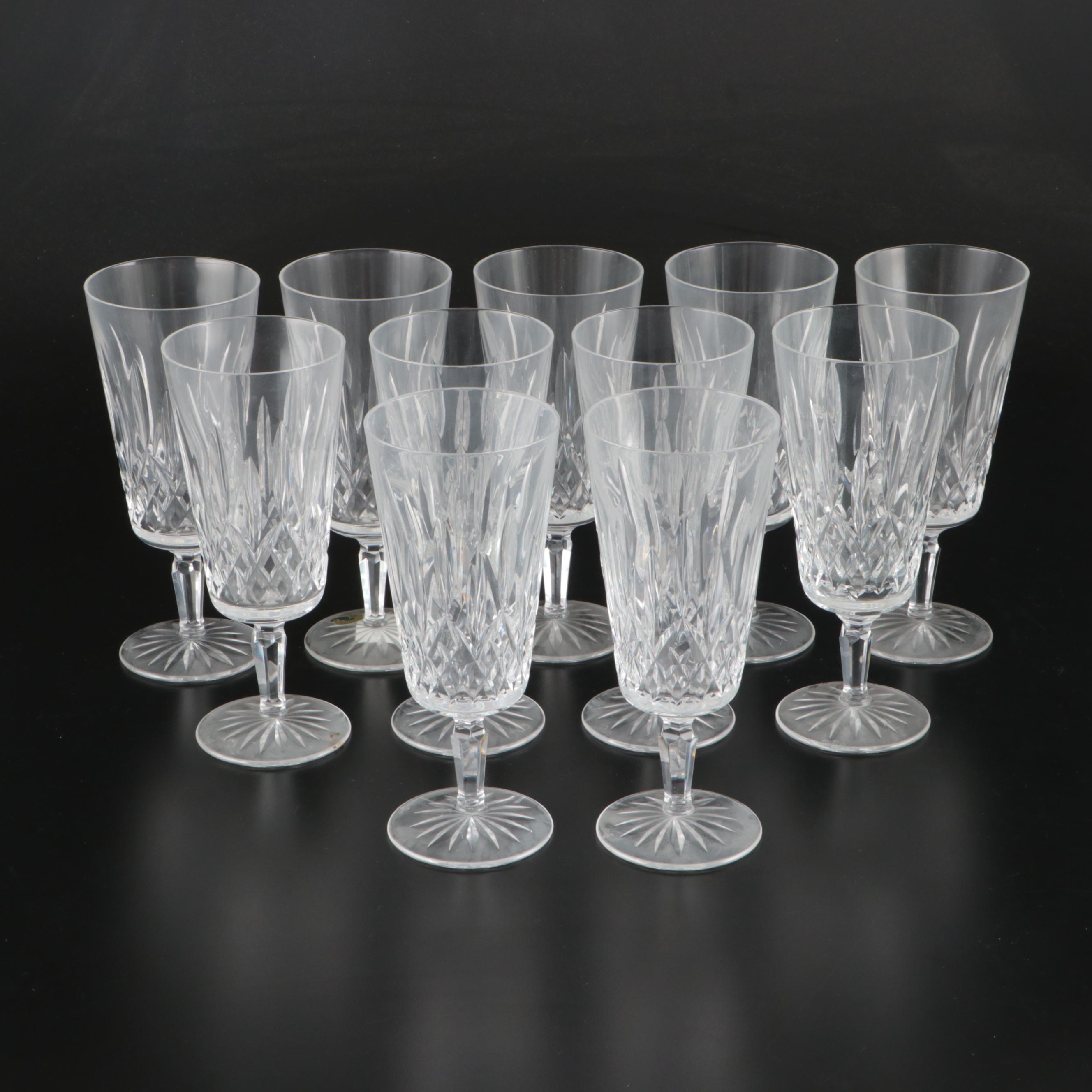 Waterford Crystal "Lismore" Tall Iced Tea Glasses