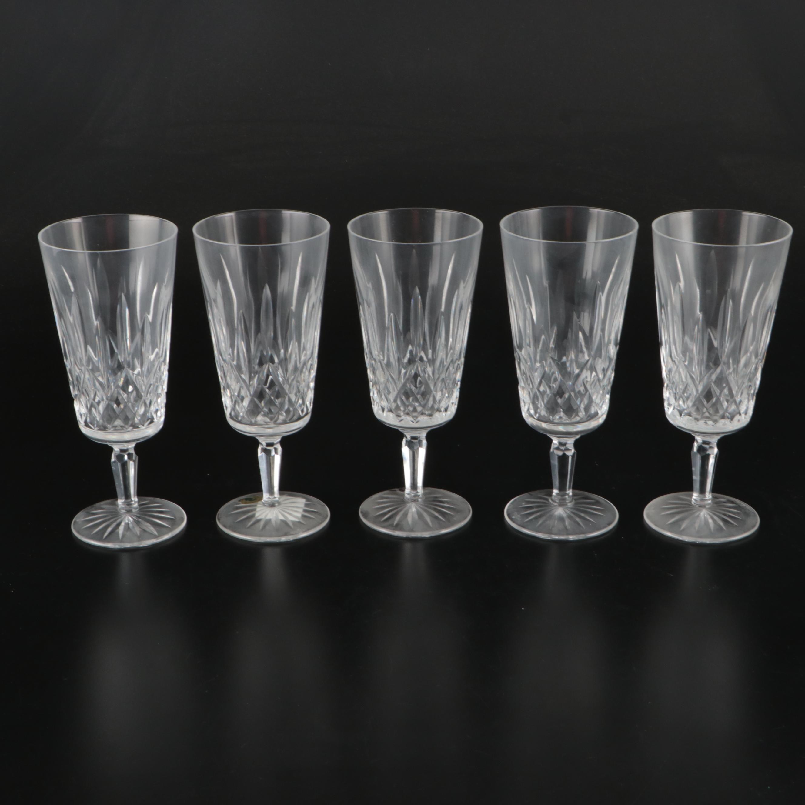 Waterford Crystal "Lismore" Tall Iced Tea Glasses