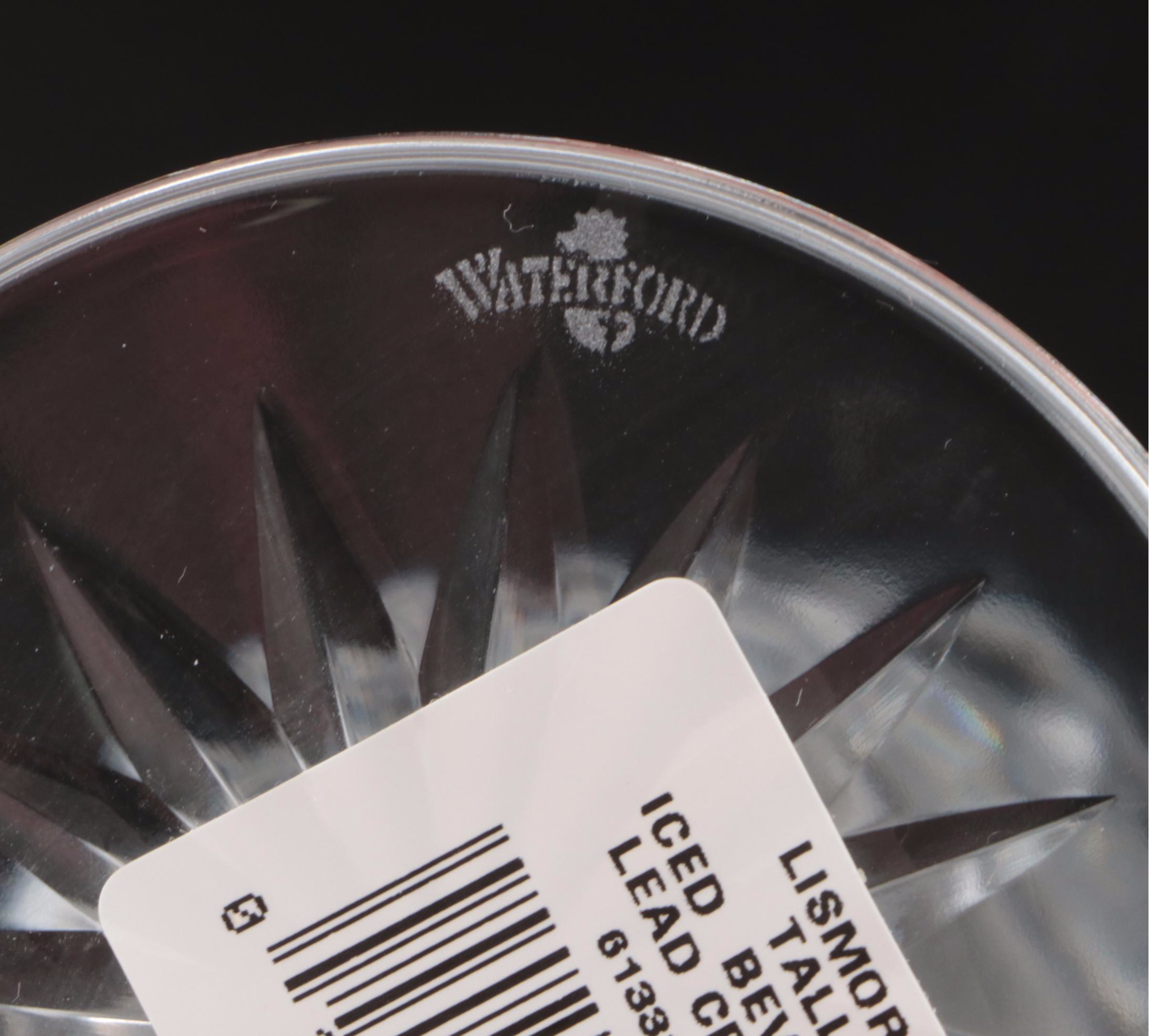 Waterford Crystal "Lismore" Tall Iced Tea Glasses