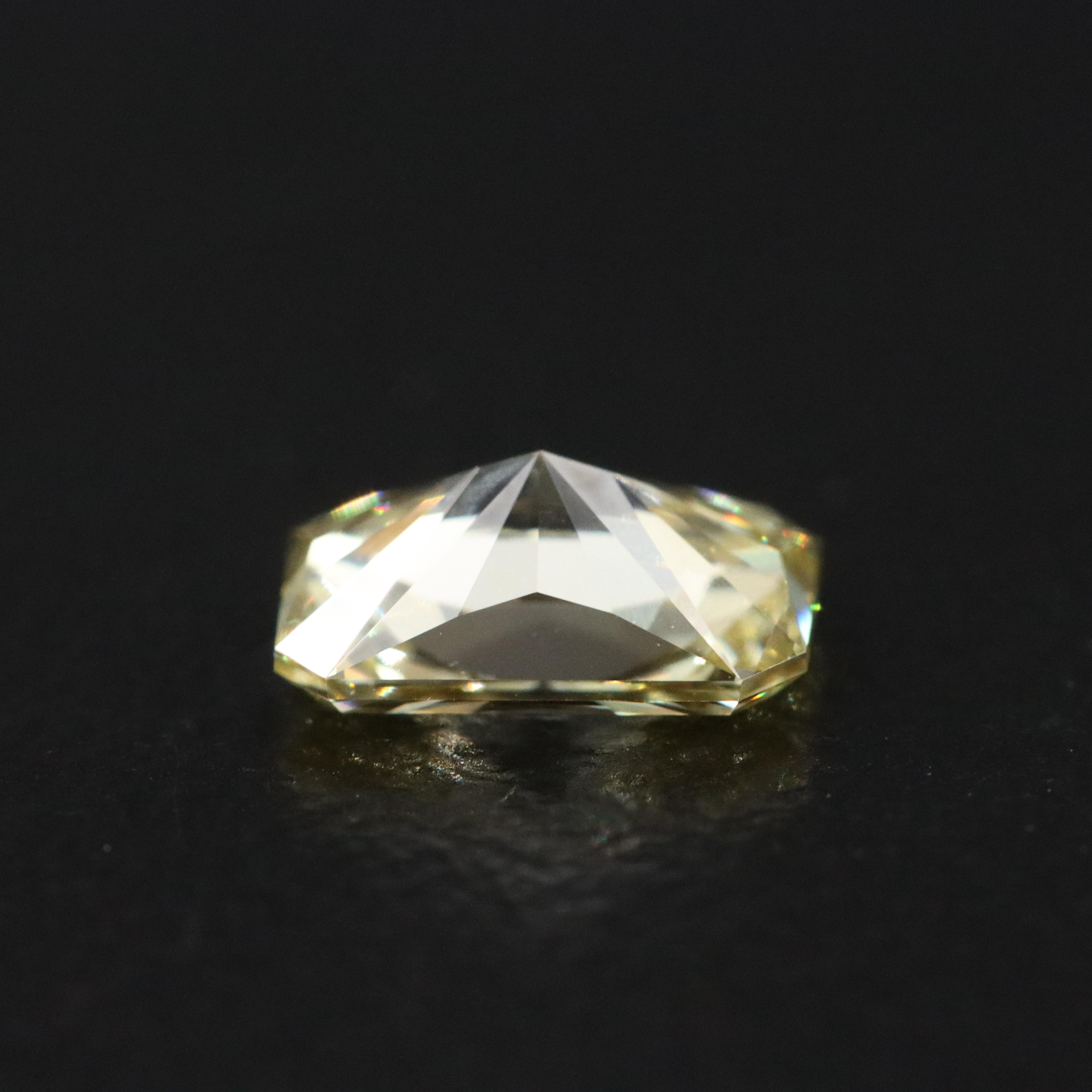 Loose 1.00 CT Lab Grown Fancy Yellow Diamond with IGI Report