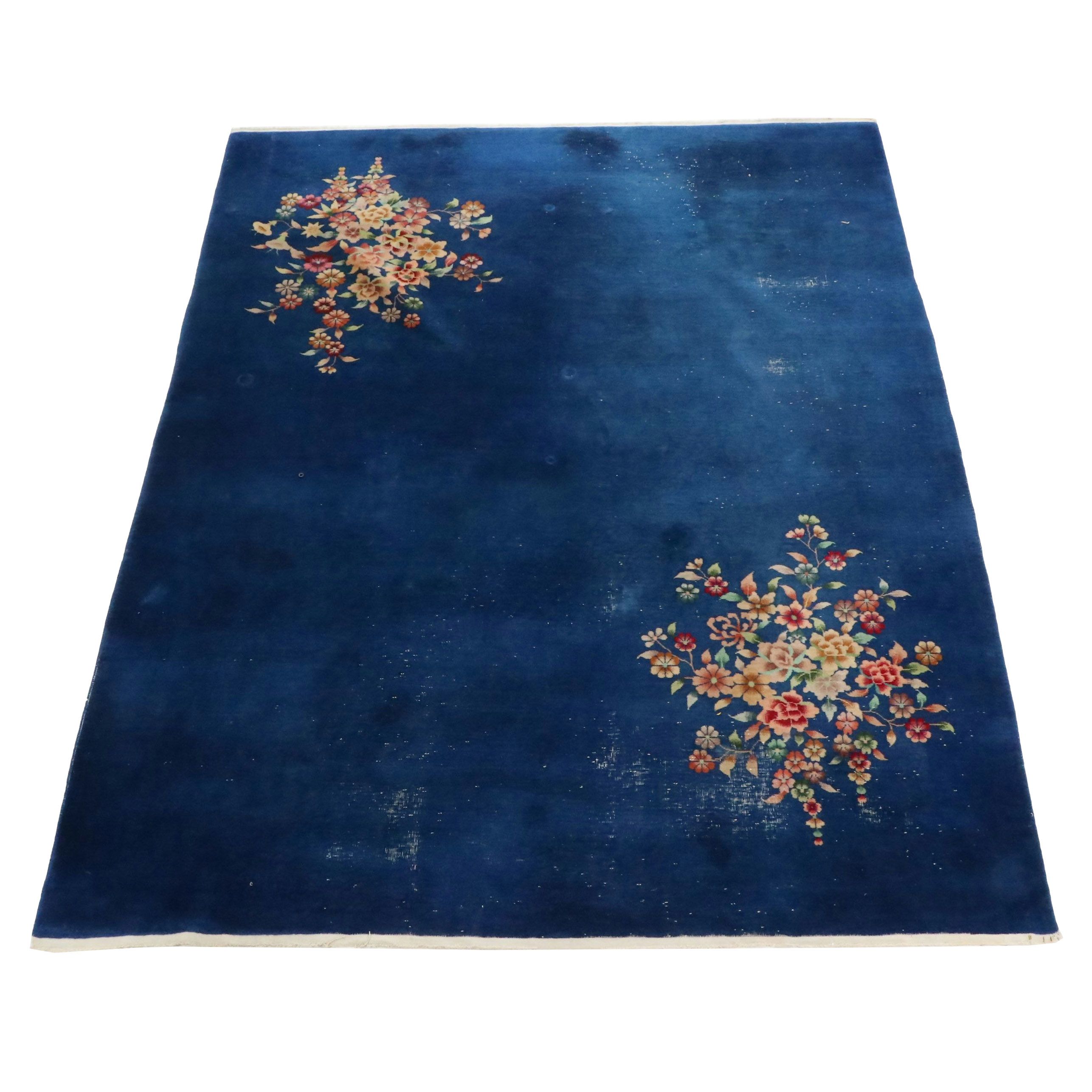 8'10 x 11'7 Hand-Knotted Chinese Nichols Art Deco Style Area Rug