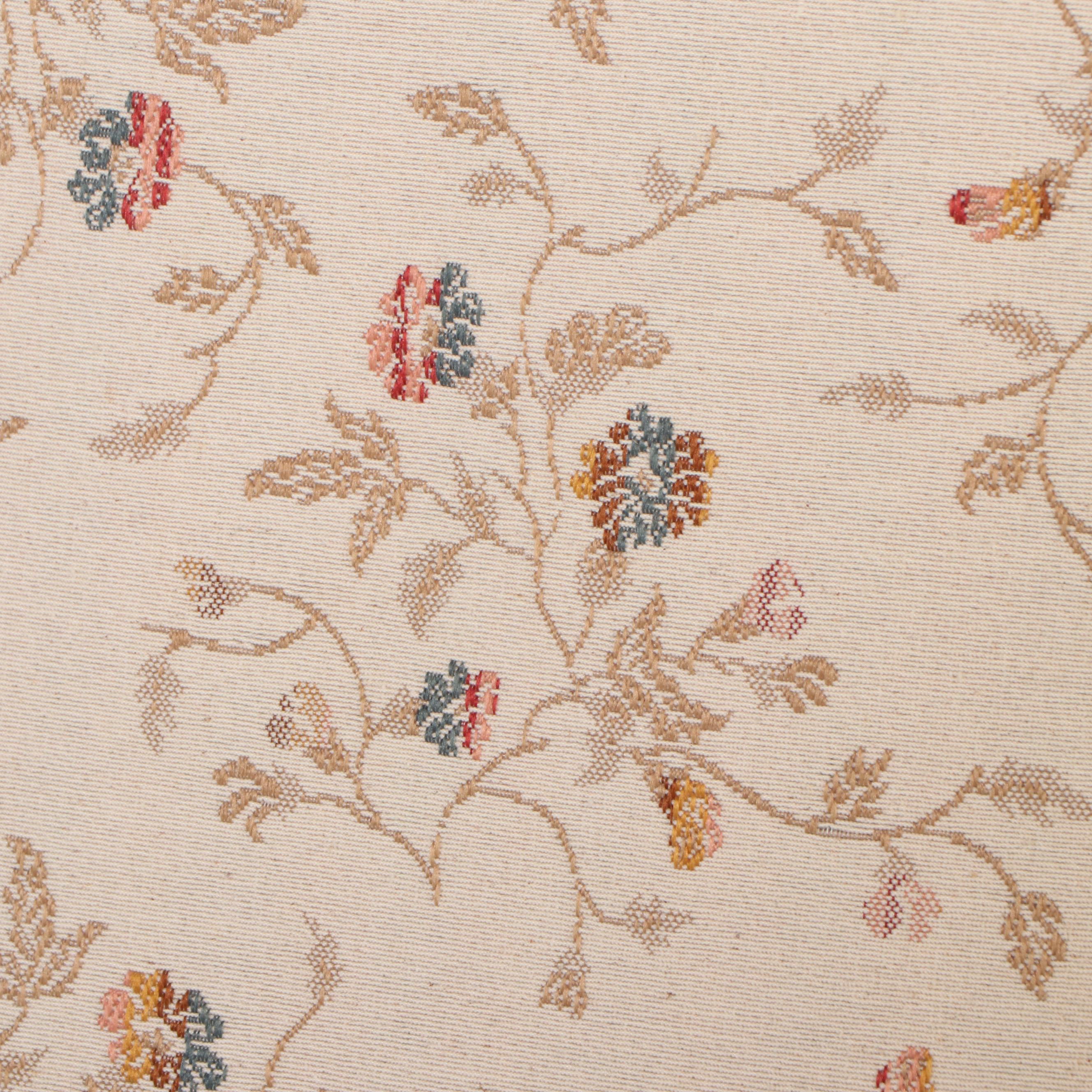 American Empire Style Upholstered Mahogany Rocking Chair, Late 19th C.