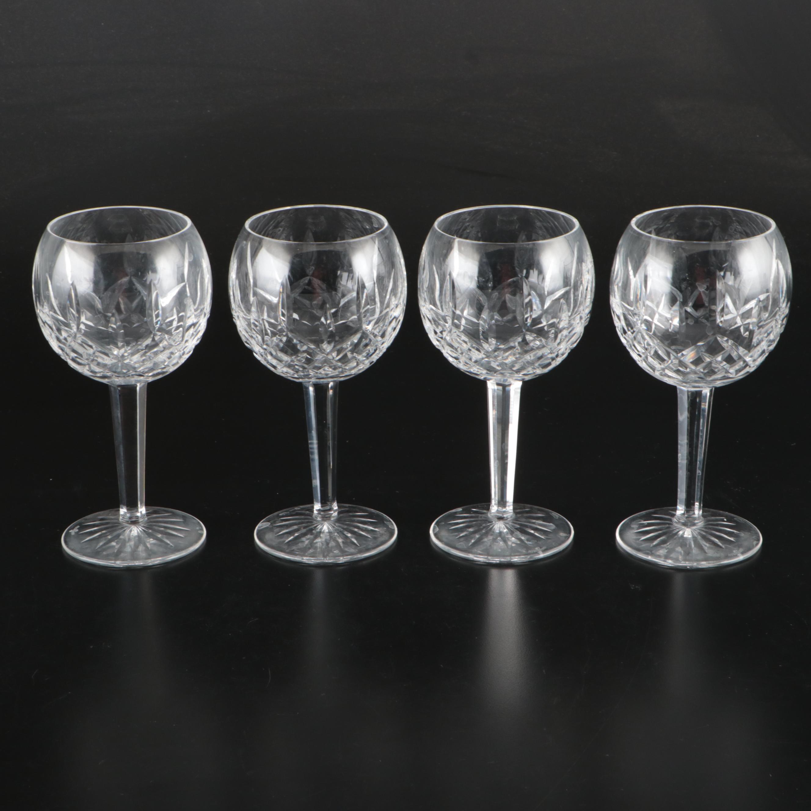 Waterford Crystal "Lismore" Balloon Wine Glasses