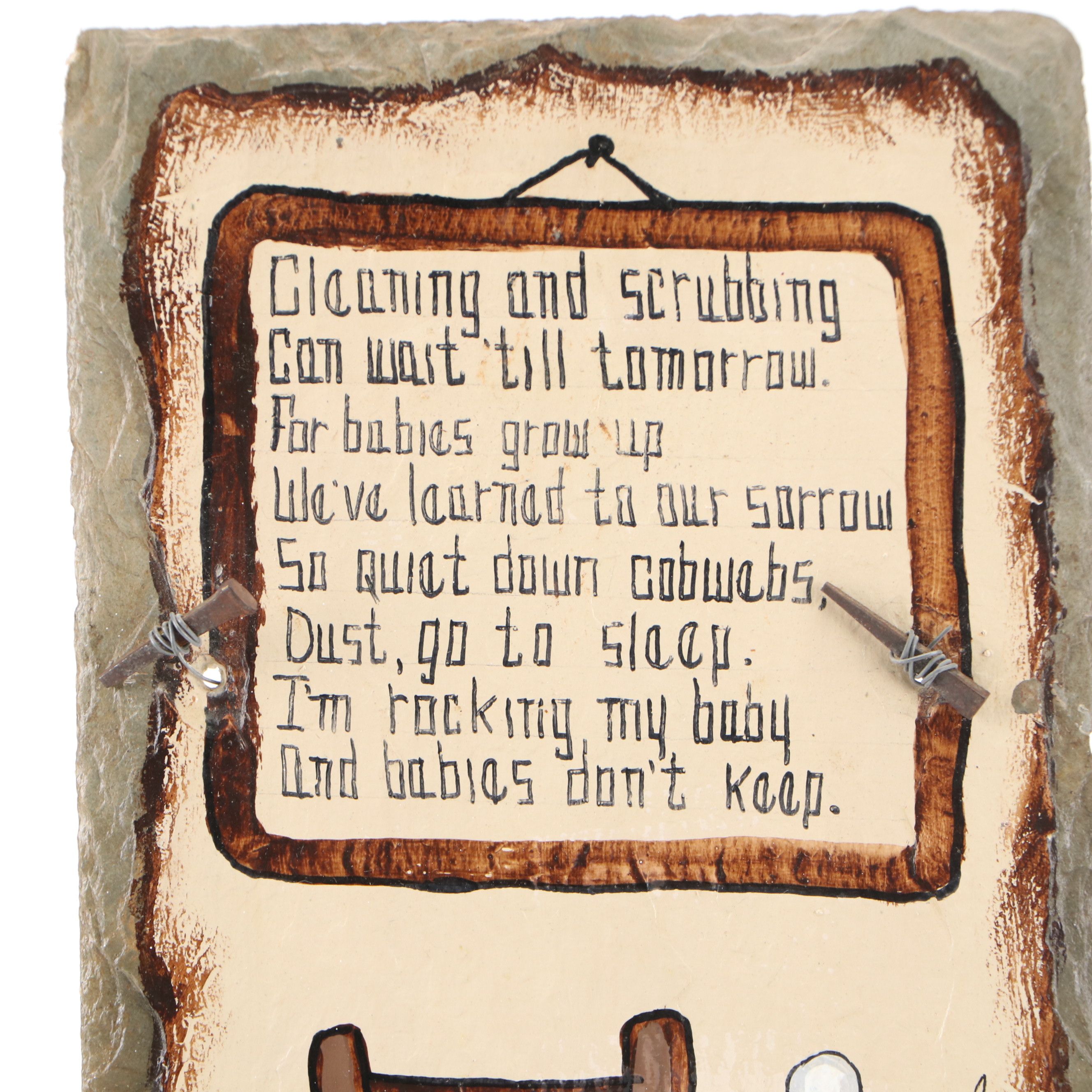 Hand-Painted Slate Plaque