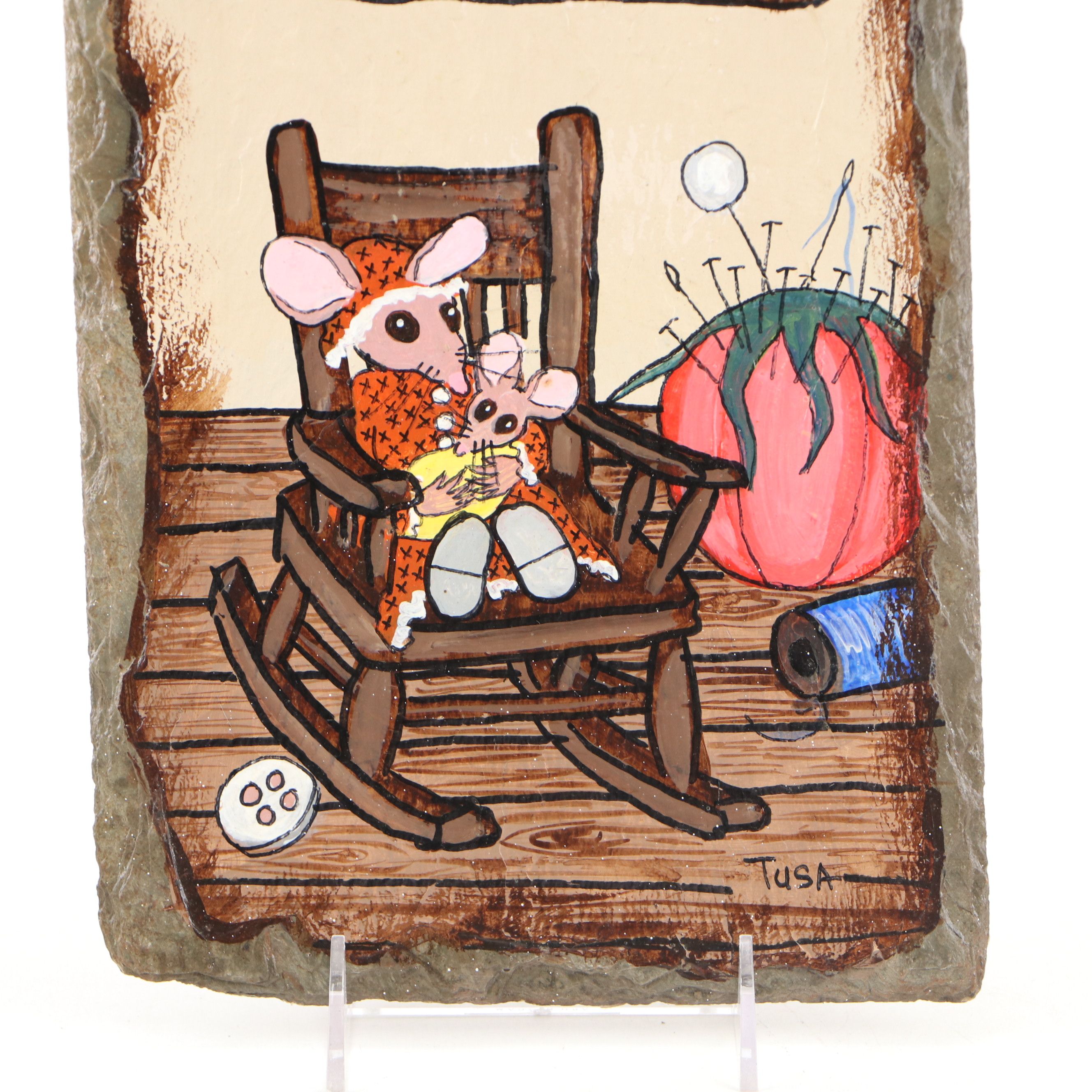 Hand-Painted Slate Plaque