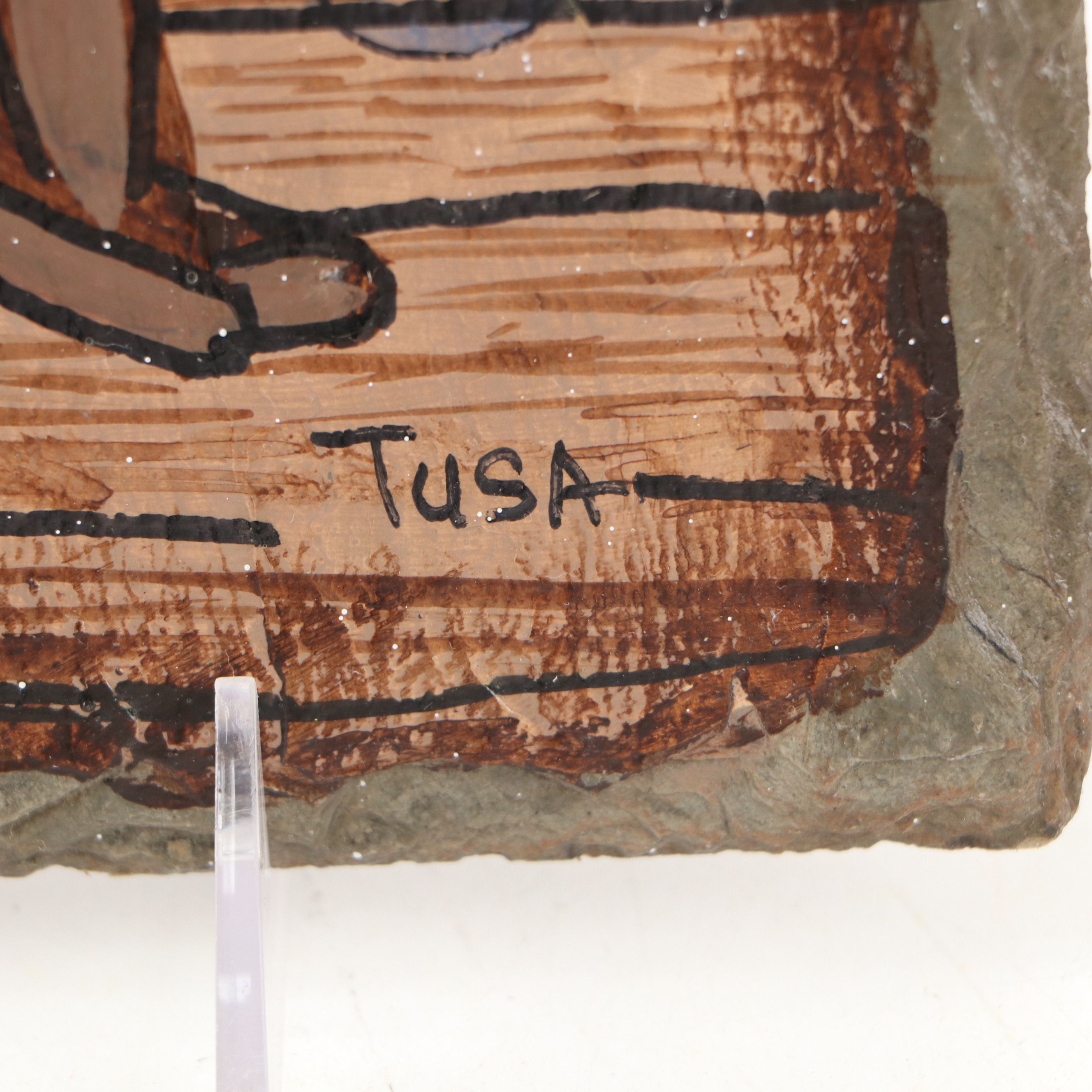 Hand-Painted Slate Plaque