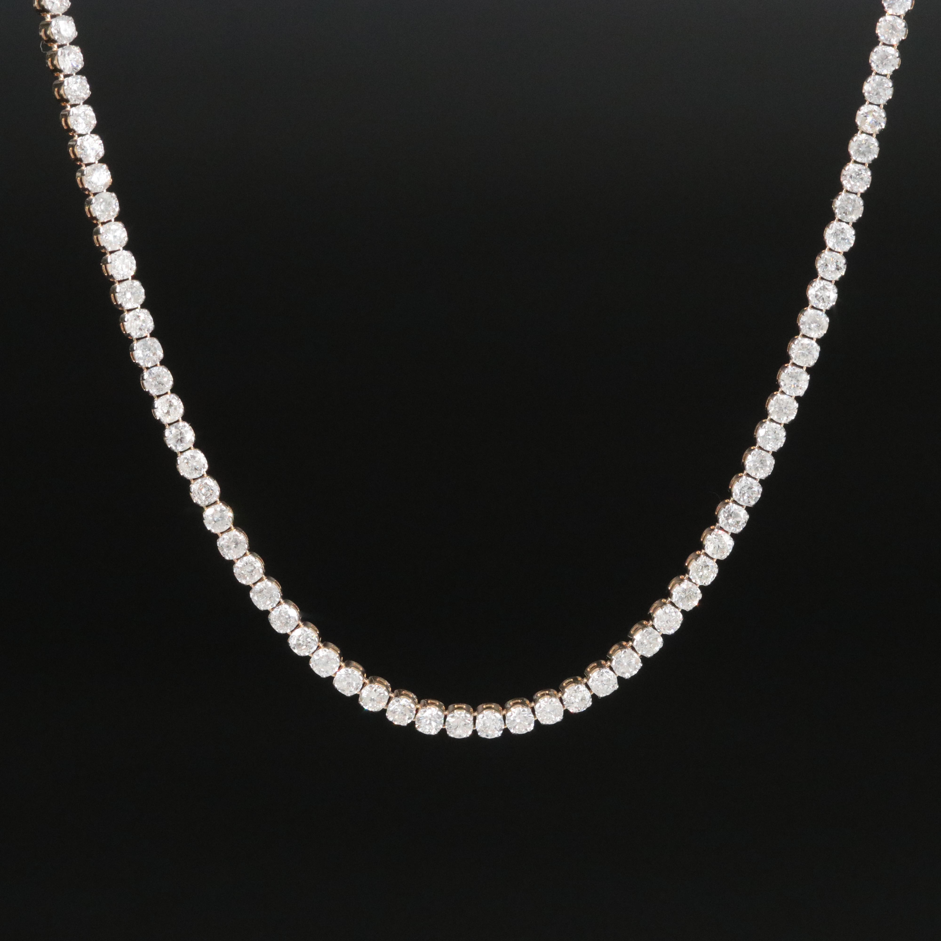 14K 3.03 CTW Diamond Riviera Necklace
