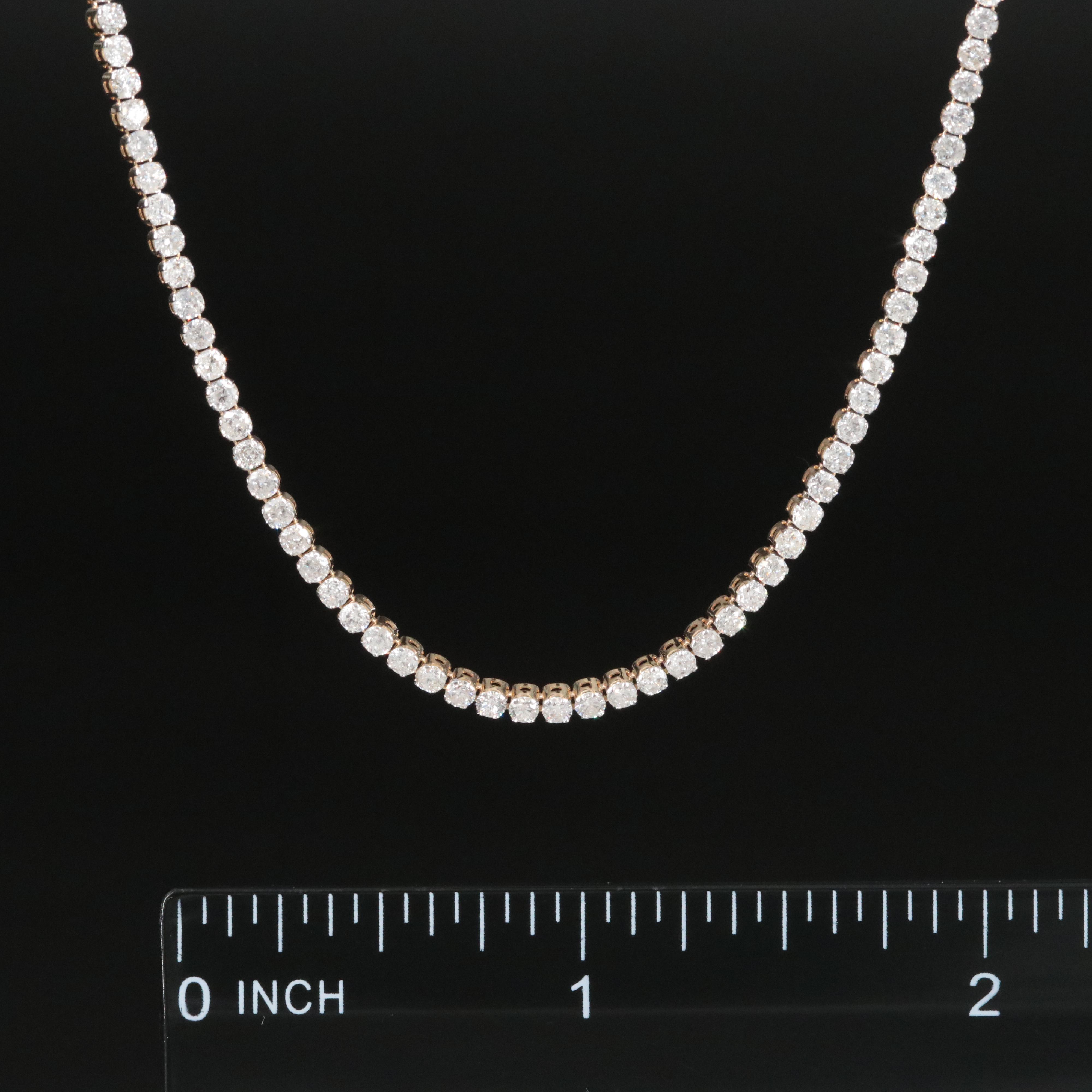 14K 3.03 CTW Diamond Riviera Necklace