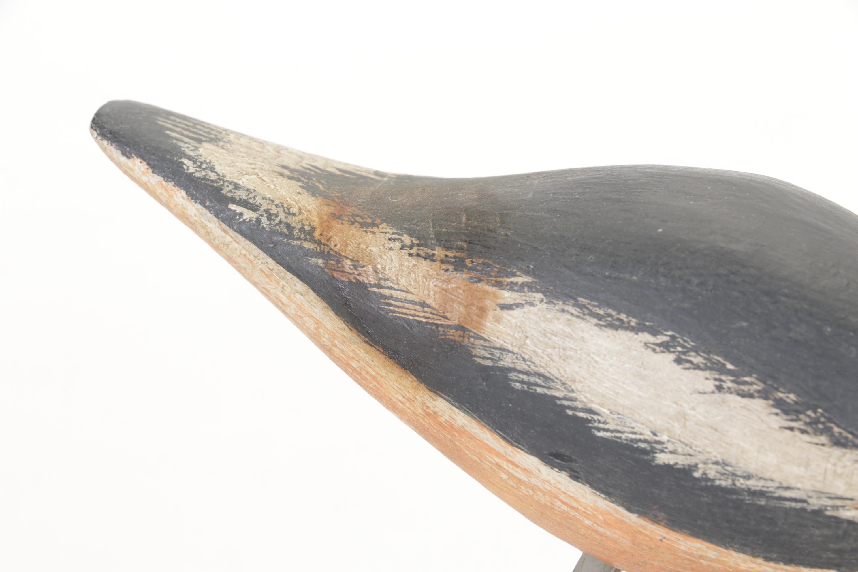 Hand-Carved and Painted Wooden Shorebirds