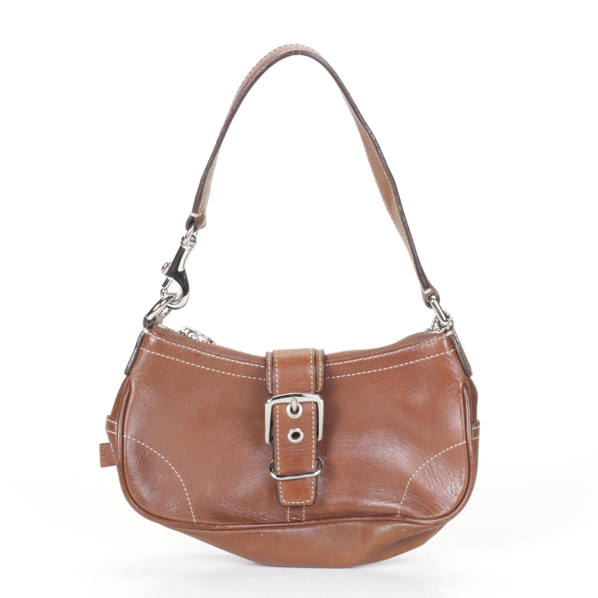 Coach Hampton Buckle Brown Leather Demi Bag & Lladró Embossed Leather Crossbody