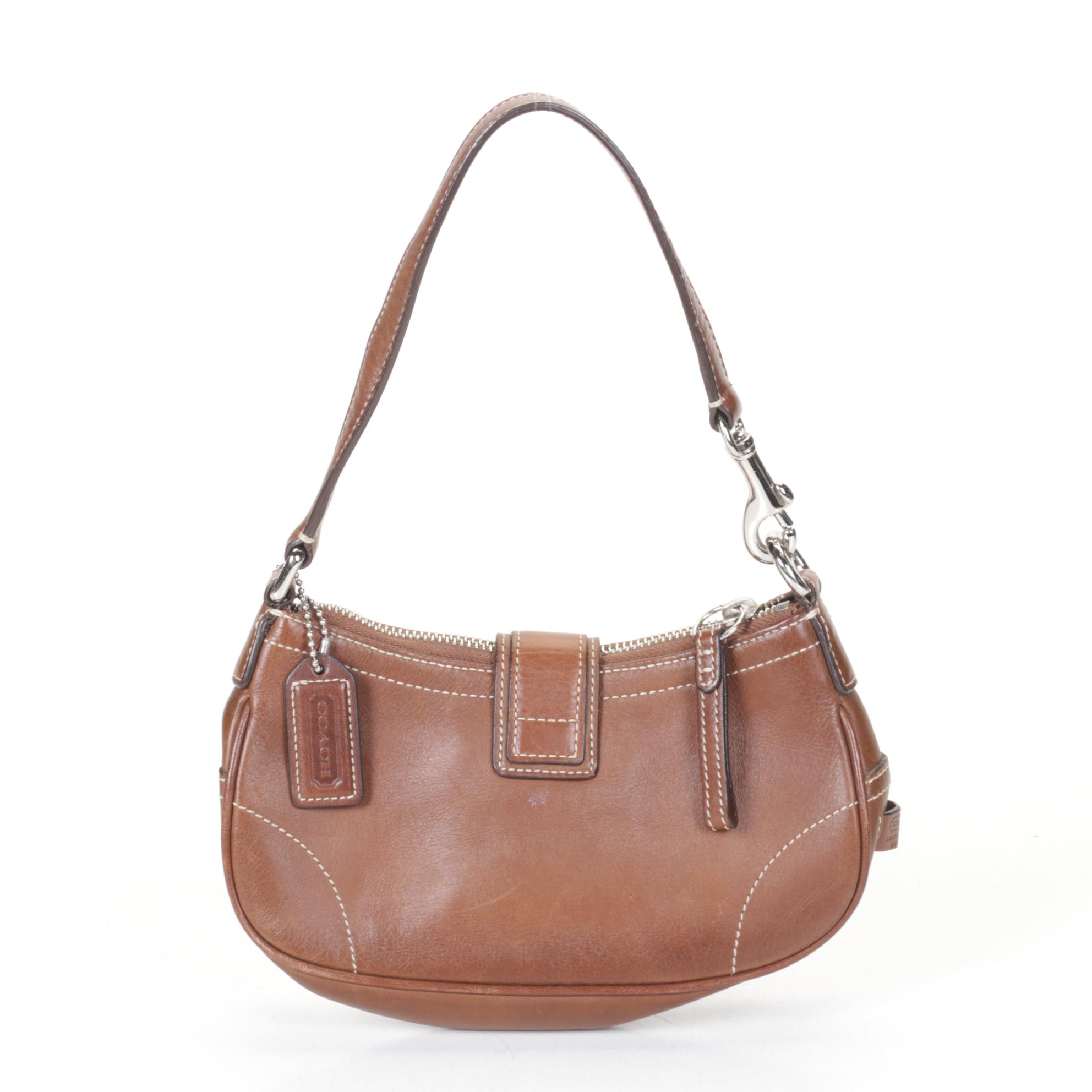 Coach Hampton Buckle Brown Leather Demi Bag & Lladró Embossed Leather Crossbody