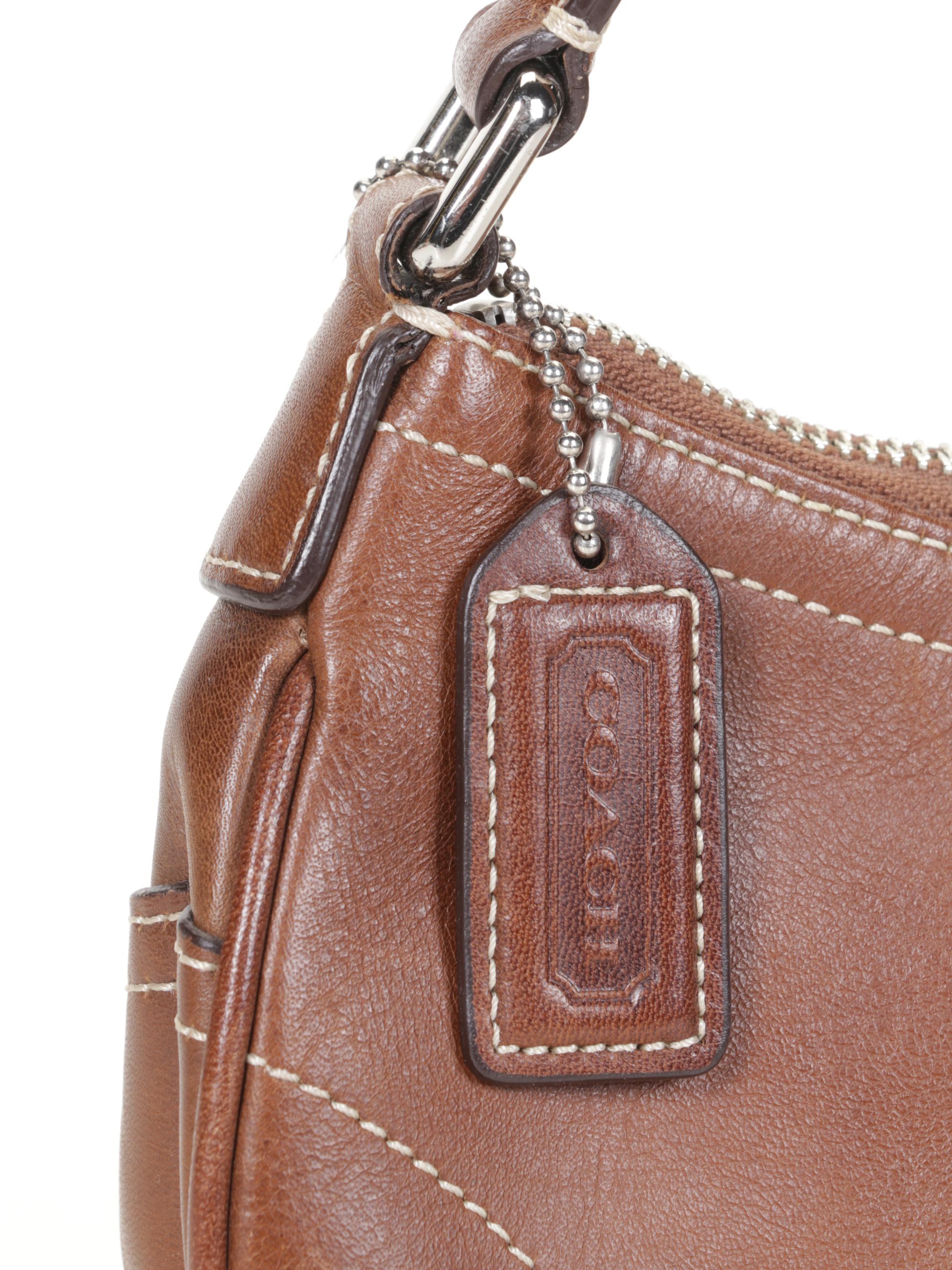 Coach Hampton Buckle Brown Leather Demi Bag & Lladró Embossed Leather Crossbody