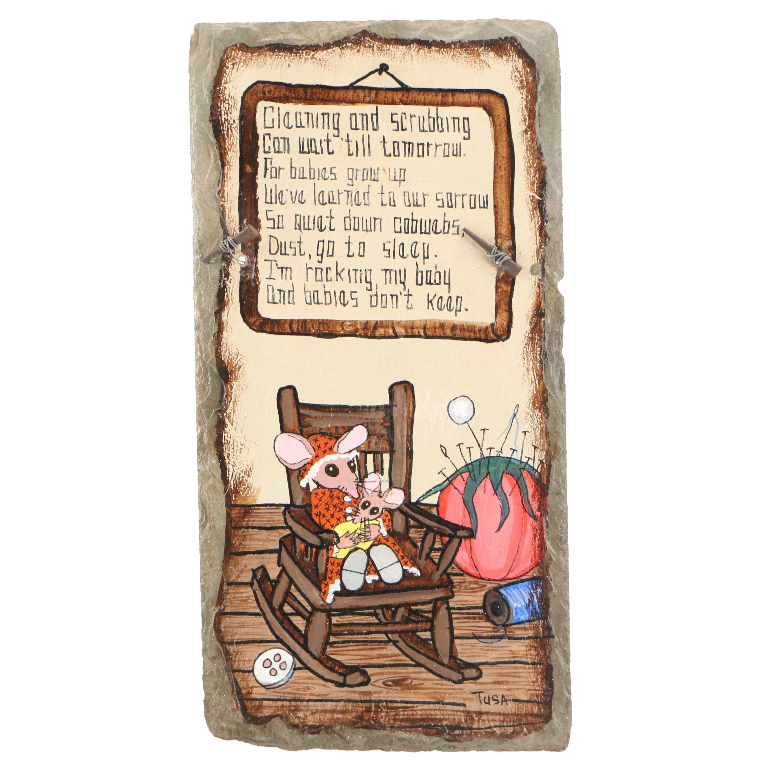 Hand-Painted Slate Plaque