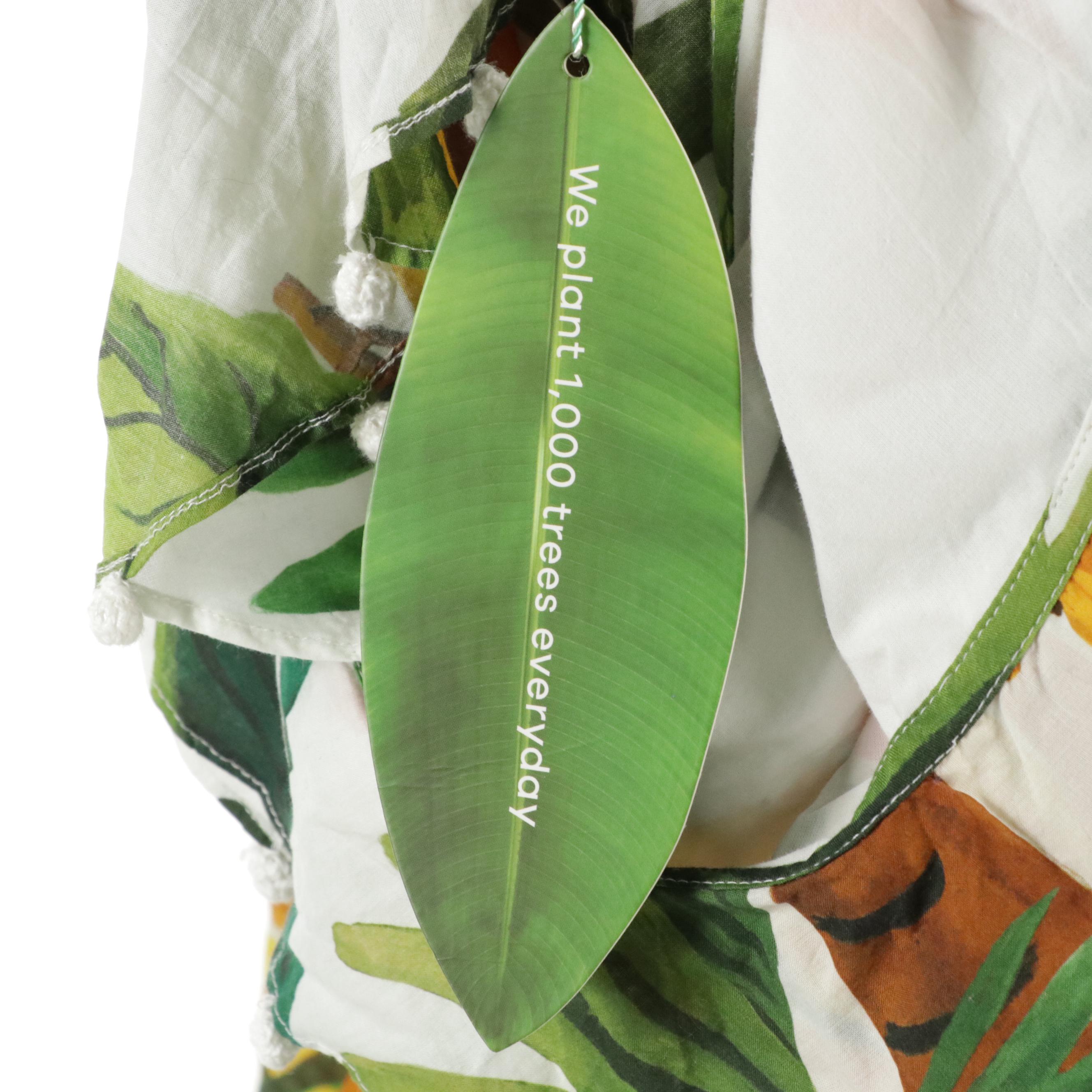 Farm Rio White Coco Forest One-Shoulder and Square Neck Animal Sky Maxi Dresses