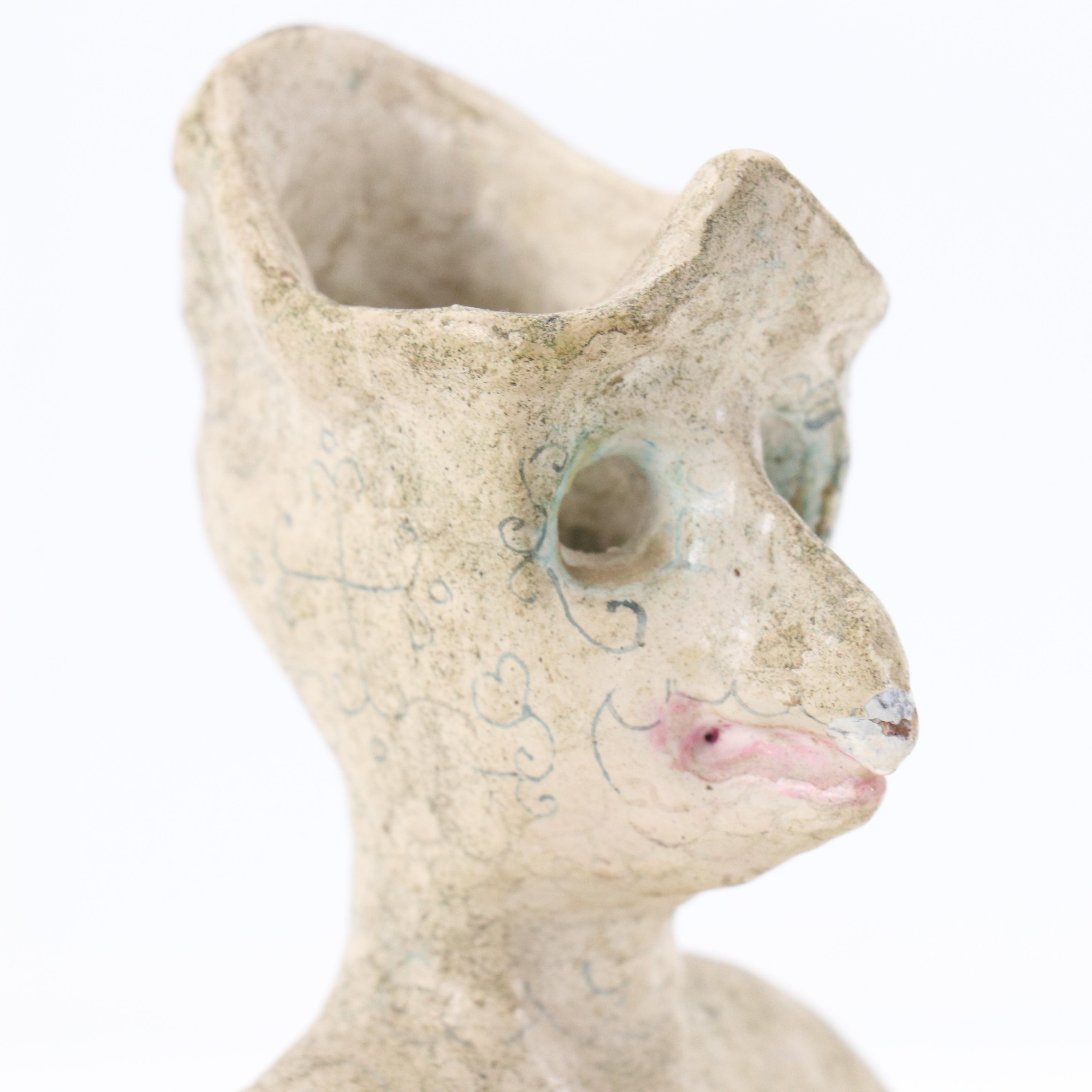 Nikolay "Kuk" Manuylov Surrealist Painted Plaster Sculpture of Nude Figure